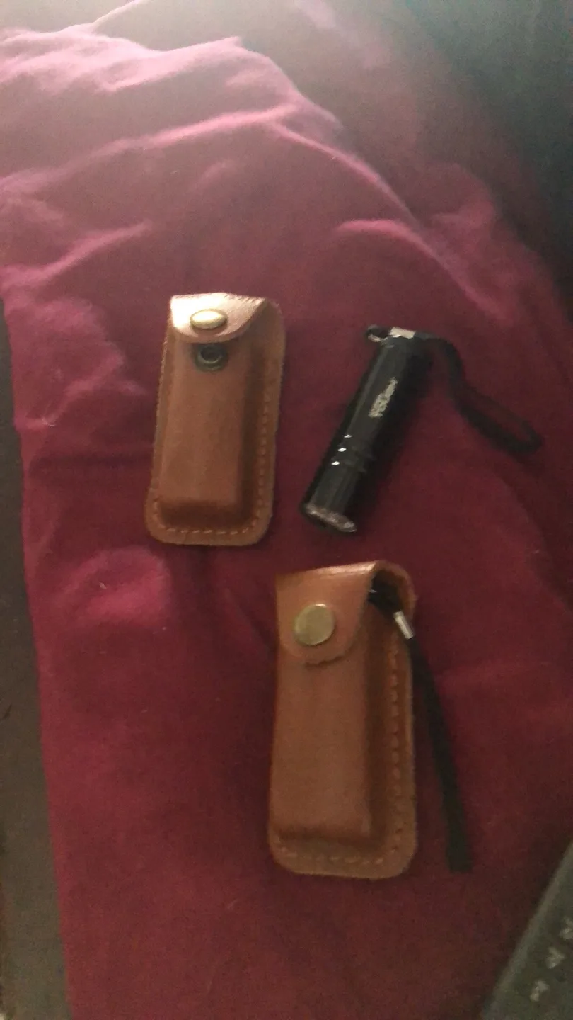 Fenix Flashlight with Leather Sheaths thumbnail