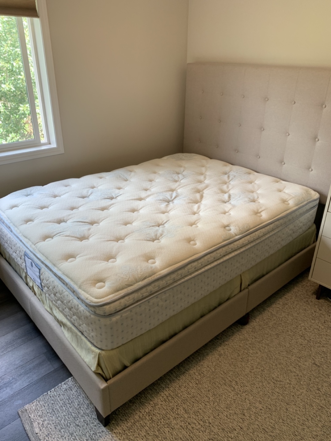 Queen Bed Frame (Ashely) with Boxspring and Mattress - photo 4