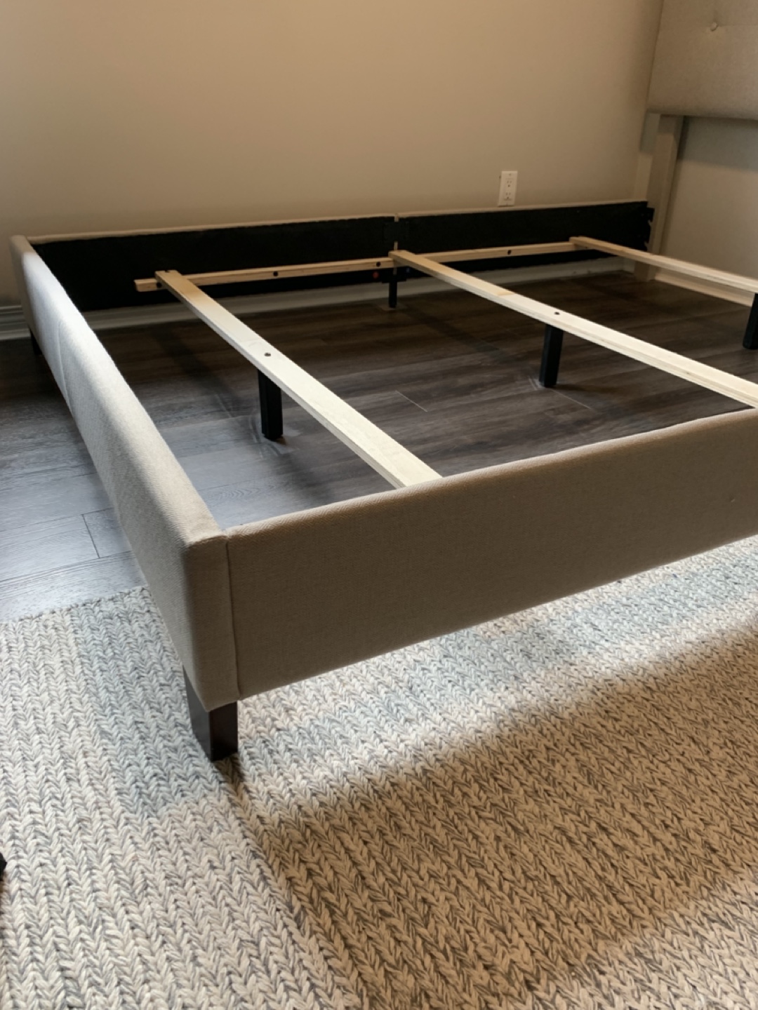 Queen Bed Frame (Ashely) with Boxspring and Mattress - photo 3