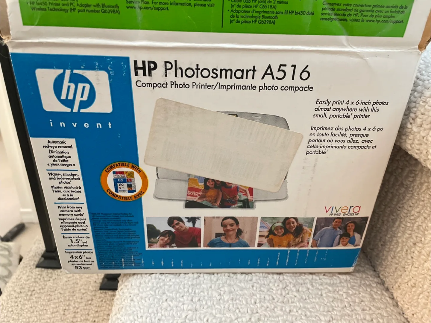 HP Photosmart A516 Compact Photo Printer thumbnail