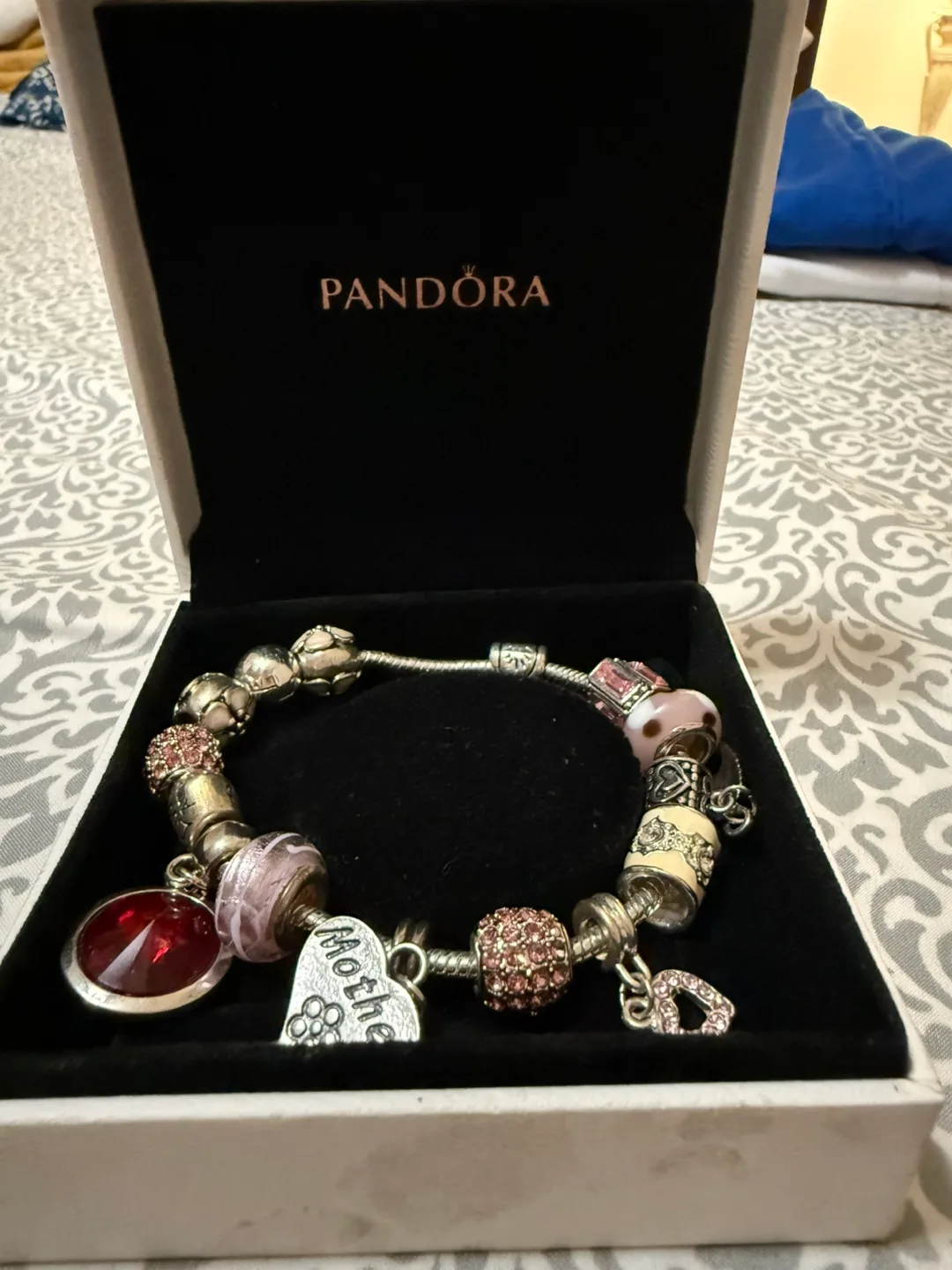 Pandora Charm Bracelet with Mother Charm thumbnail