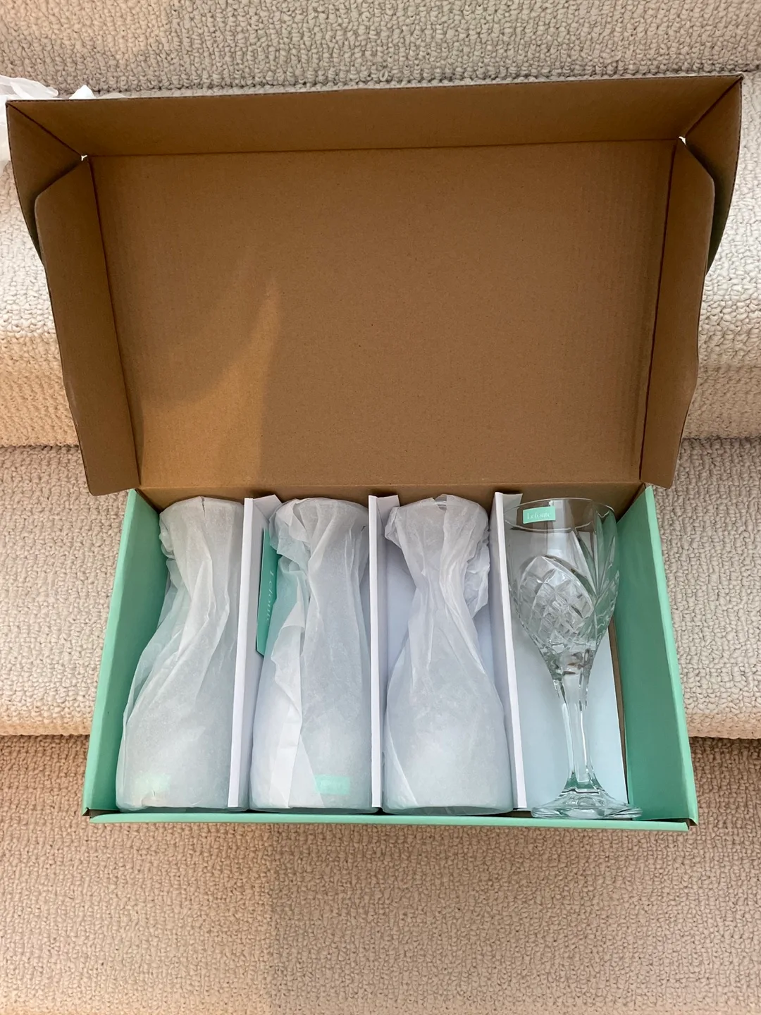 Lefonte Crystal Wine Glasses (Set of 4) - New in Box image indicator(3)