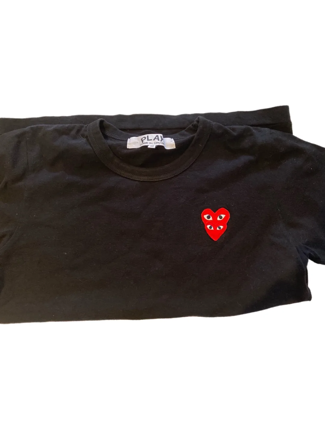 Comme des Garçons PLAY Black T-Shirt - Size M image indicator(2)