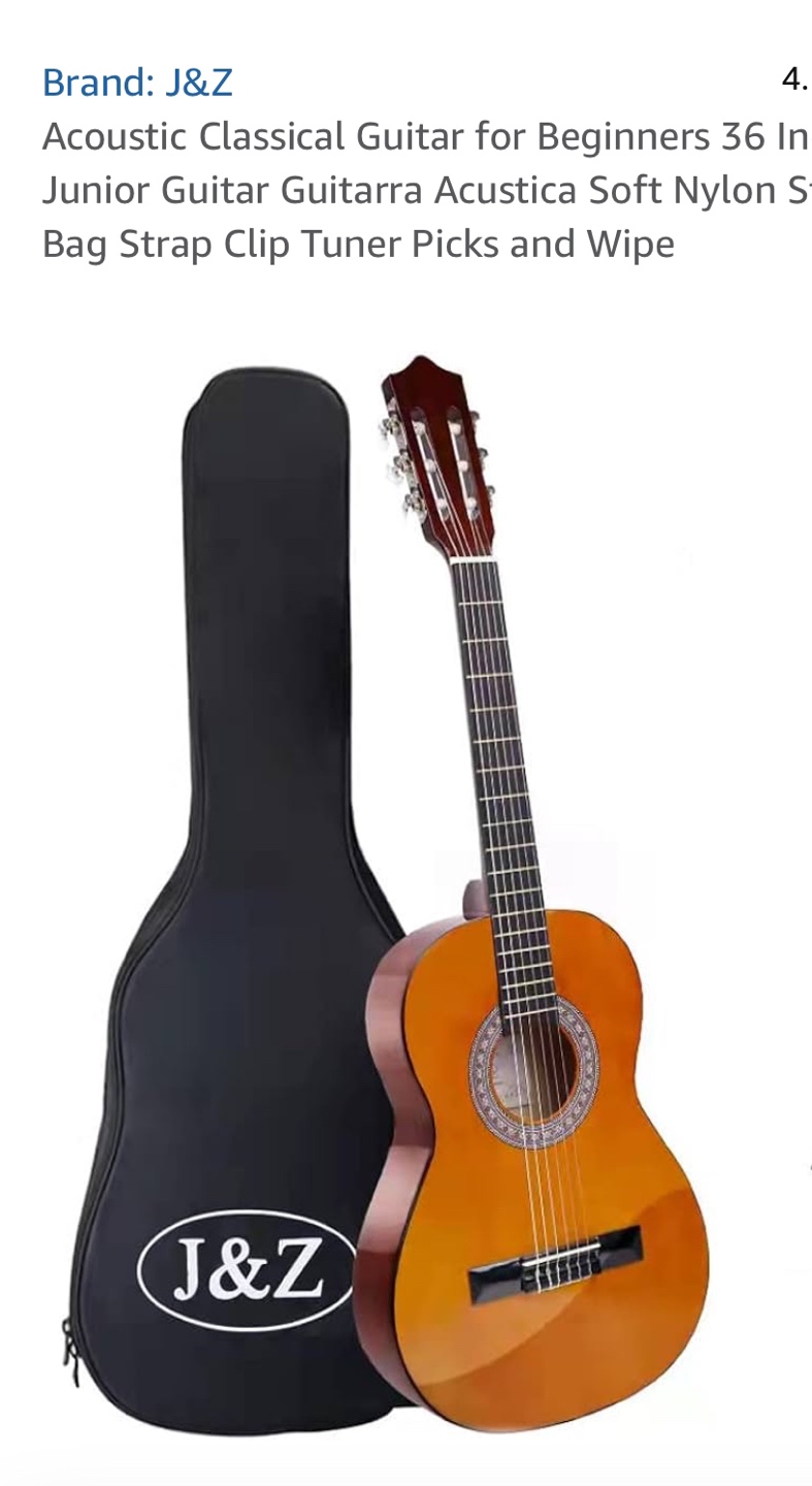 J&Z 36 Inch Acoustic Classical Guitar - photo 3