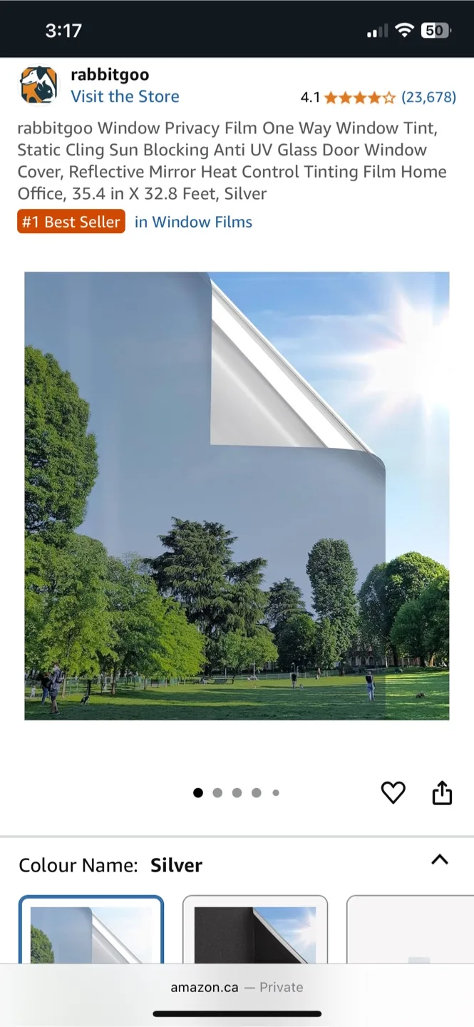 Window privacy and anti-UV film 🇨🇦 thumbnail