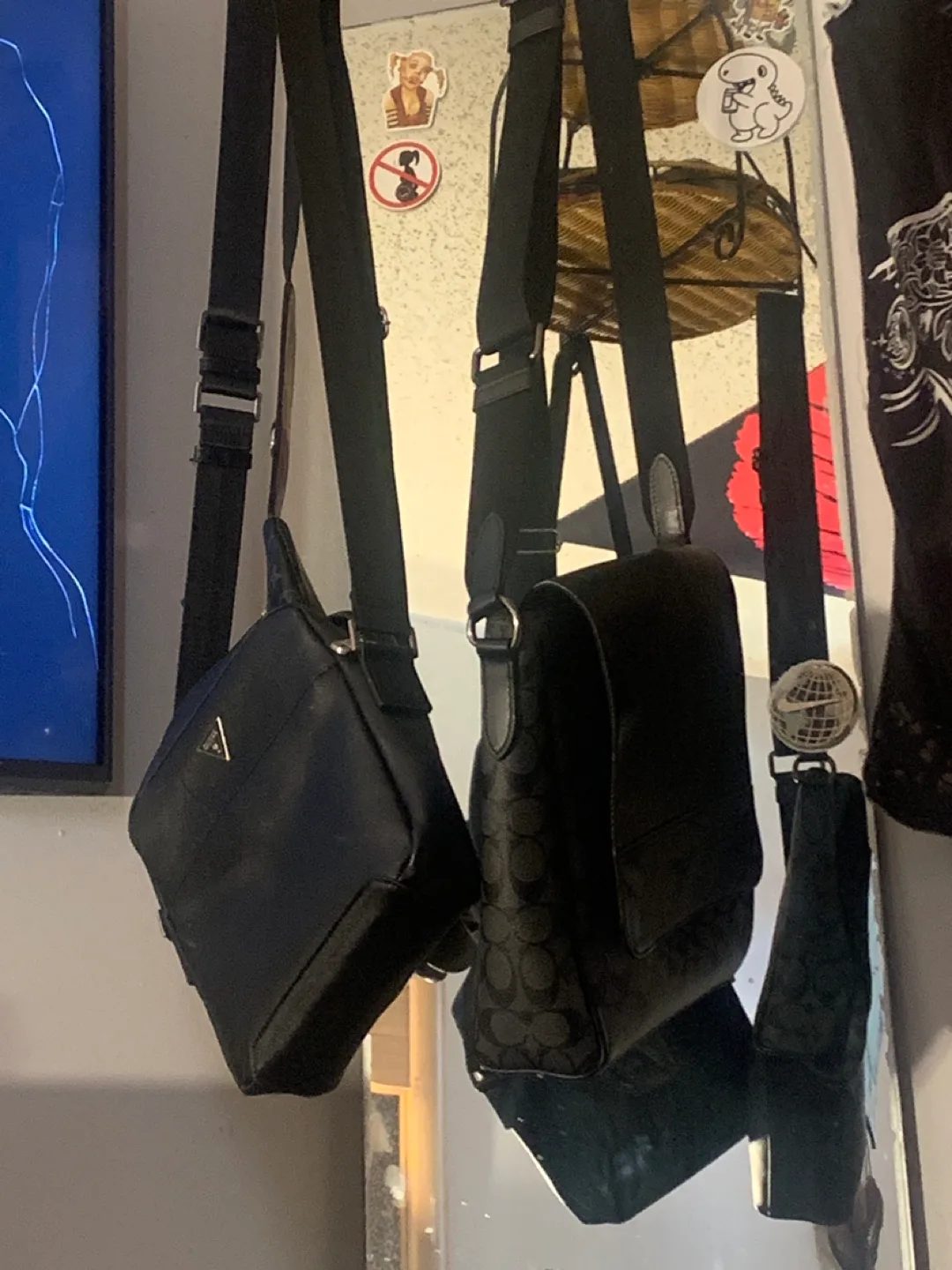 Prada & Coach Black Shoulder Bags thumbnail