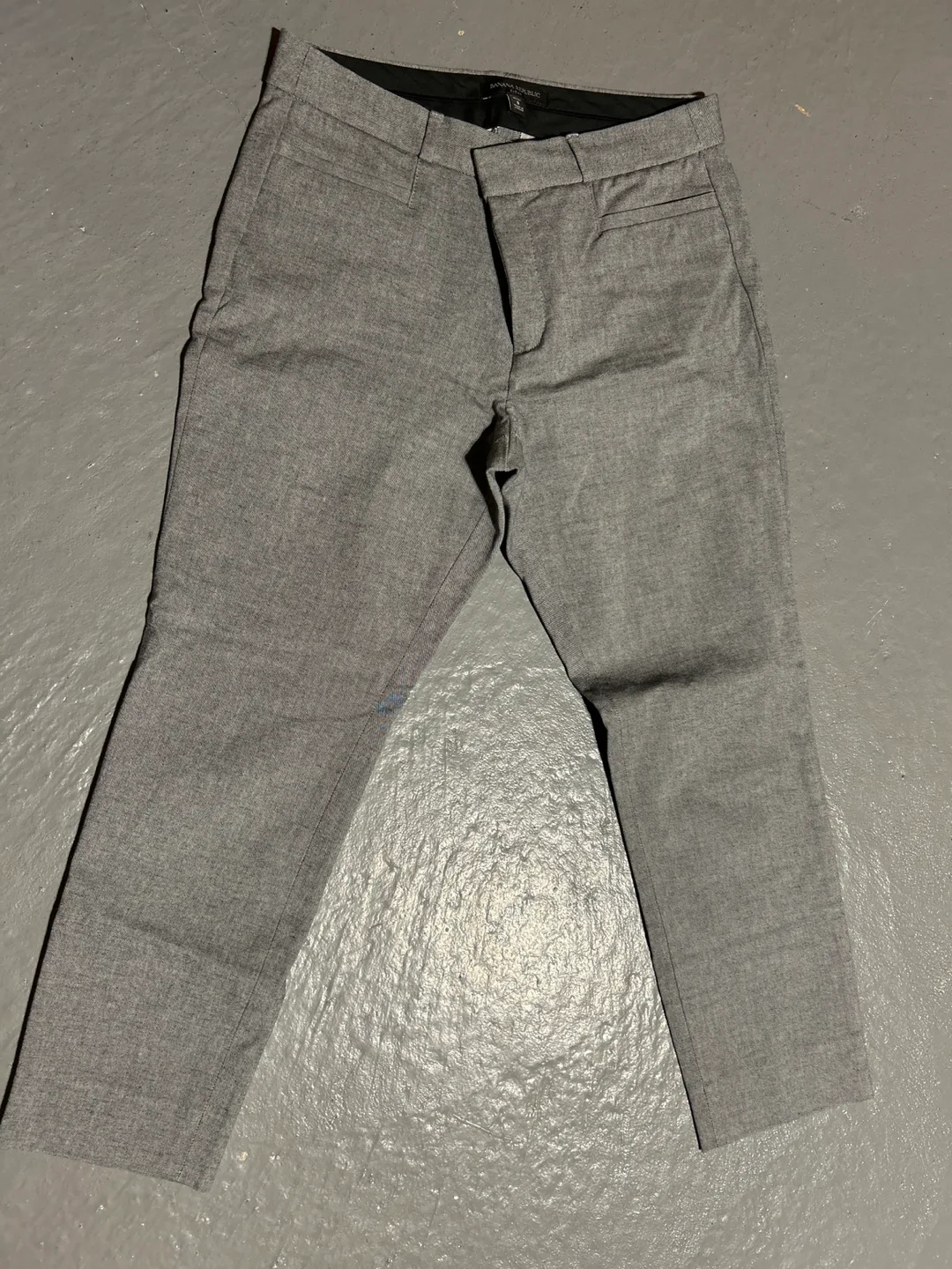 Banana Republic Sloan Petite Grey Pants - Size 8 thumbnail