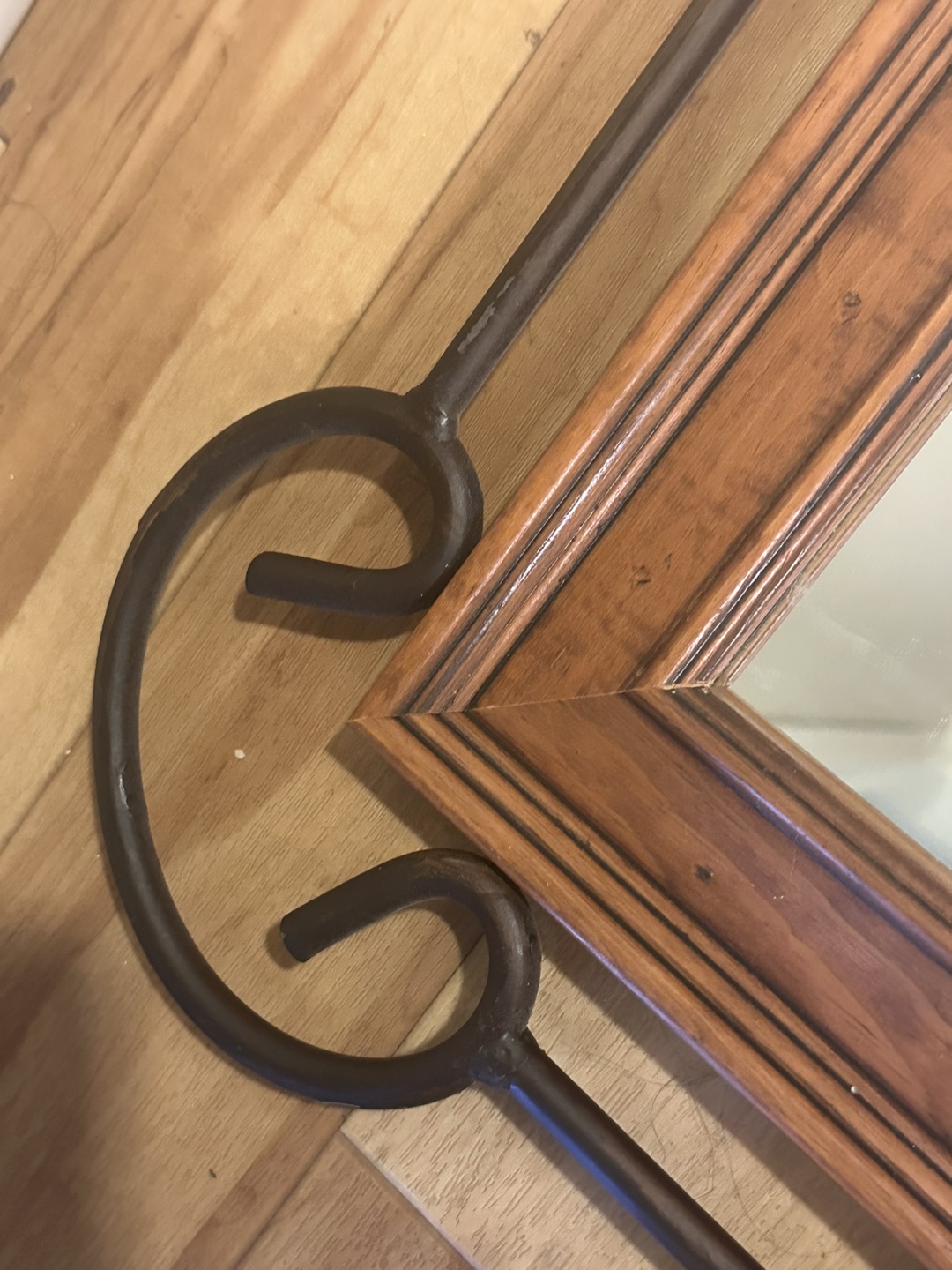 Framed Wall Mirror - Wood & Metal Trim - photo 2