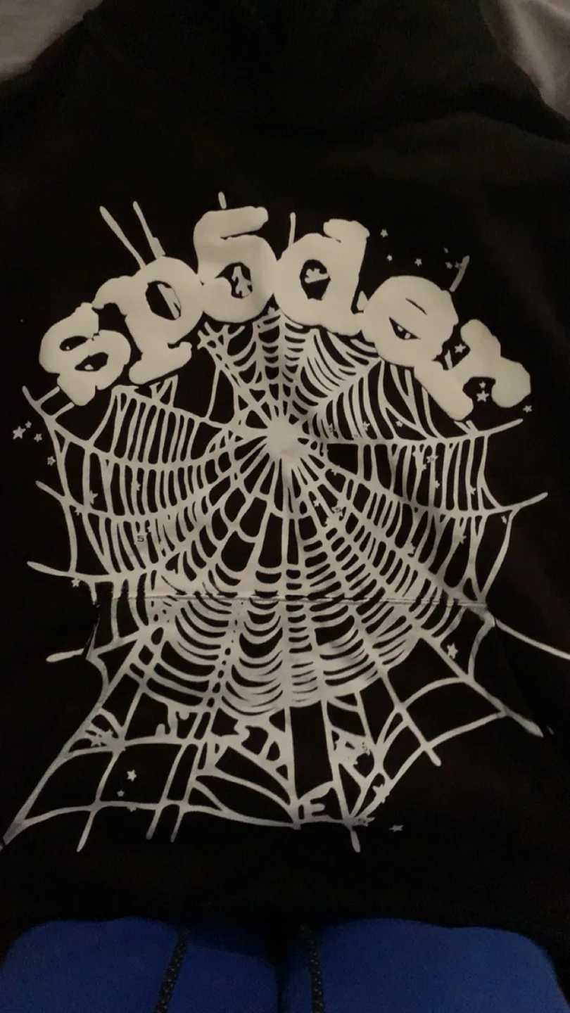 Size small black spider hoodie thumbnail