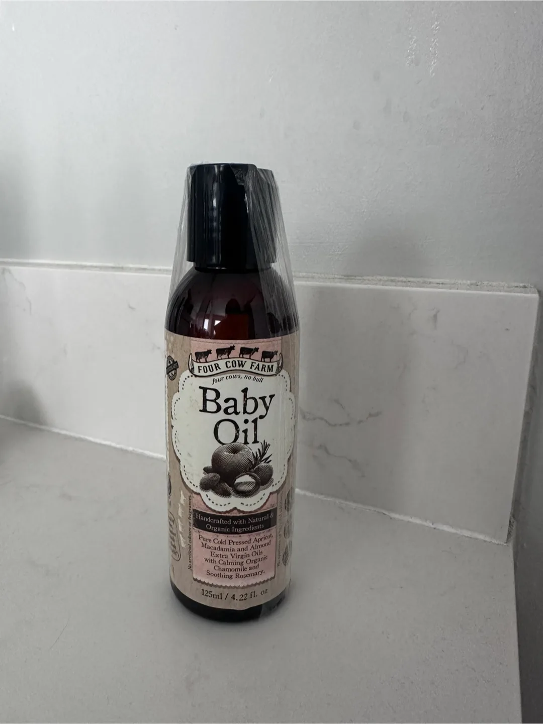 Brand New Four Cow Farm Baby Oil handcrafted natural organic thumbnail