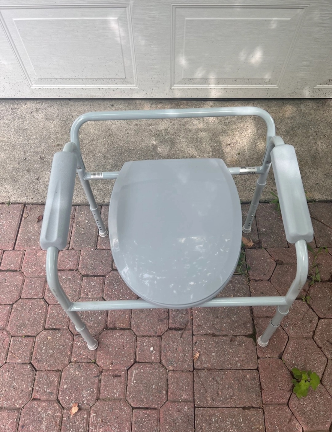Grey Commode Stand Alone Toilet - photo 2