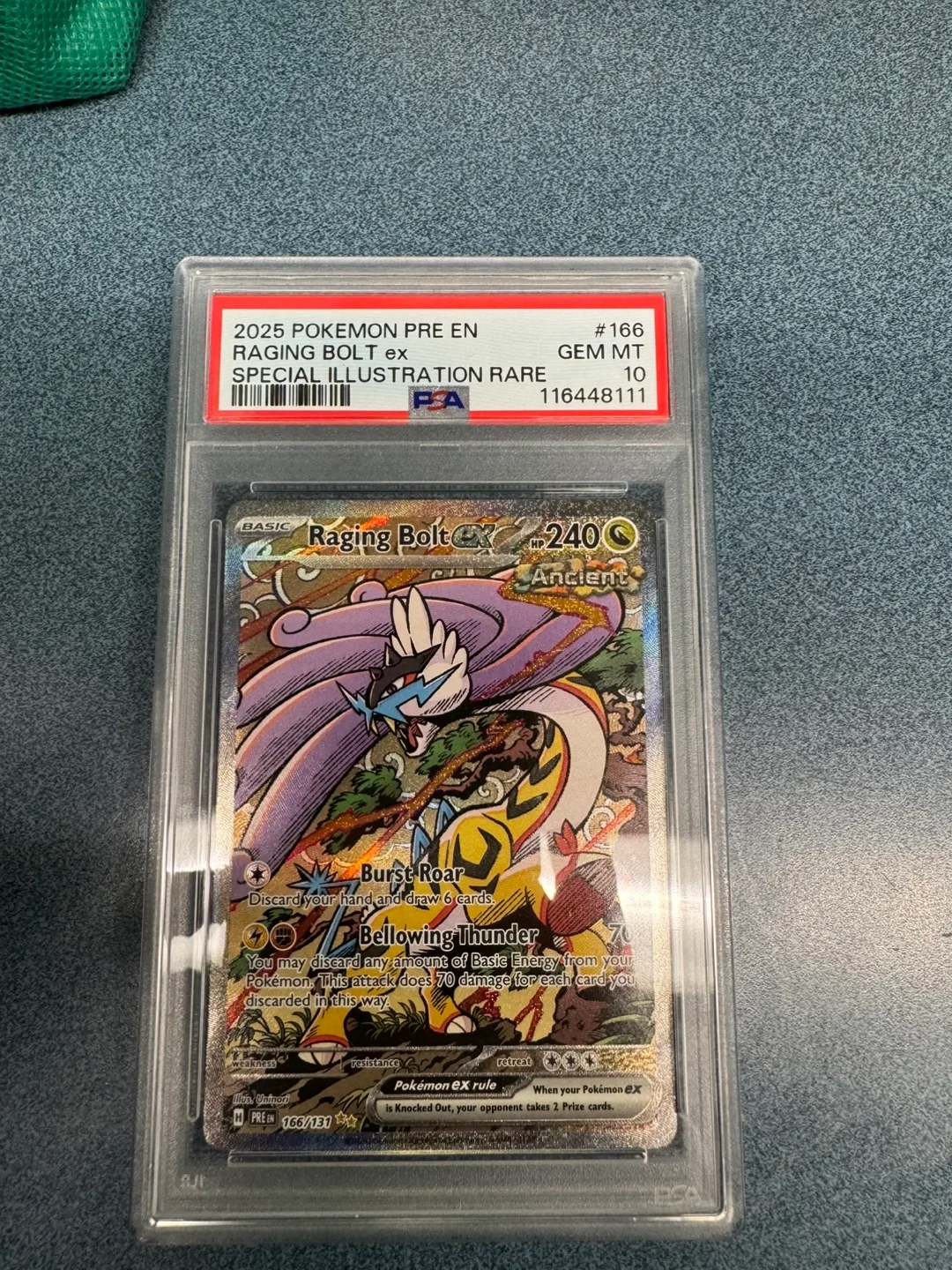 PSA 10 Raging Bolt ex Special Illustration Rare Pokemon Card thumbnail