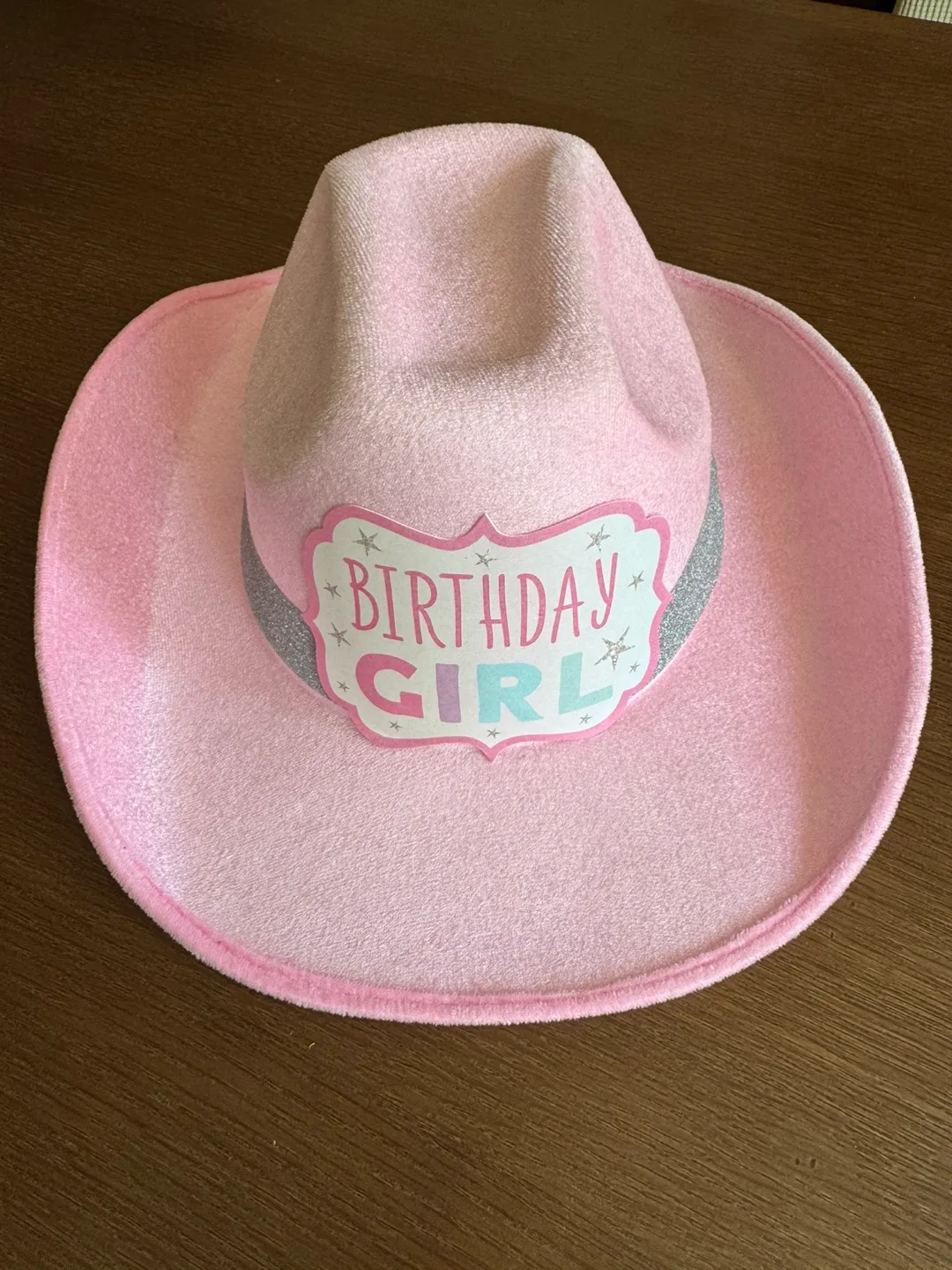 Pink Birthday Girl Cowboy Hat thumbnail