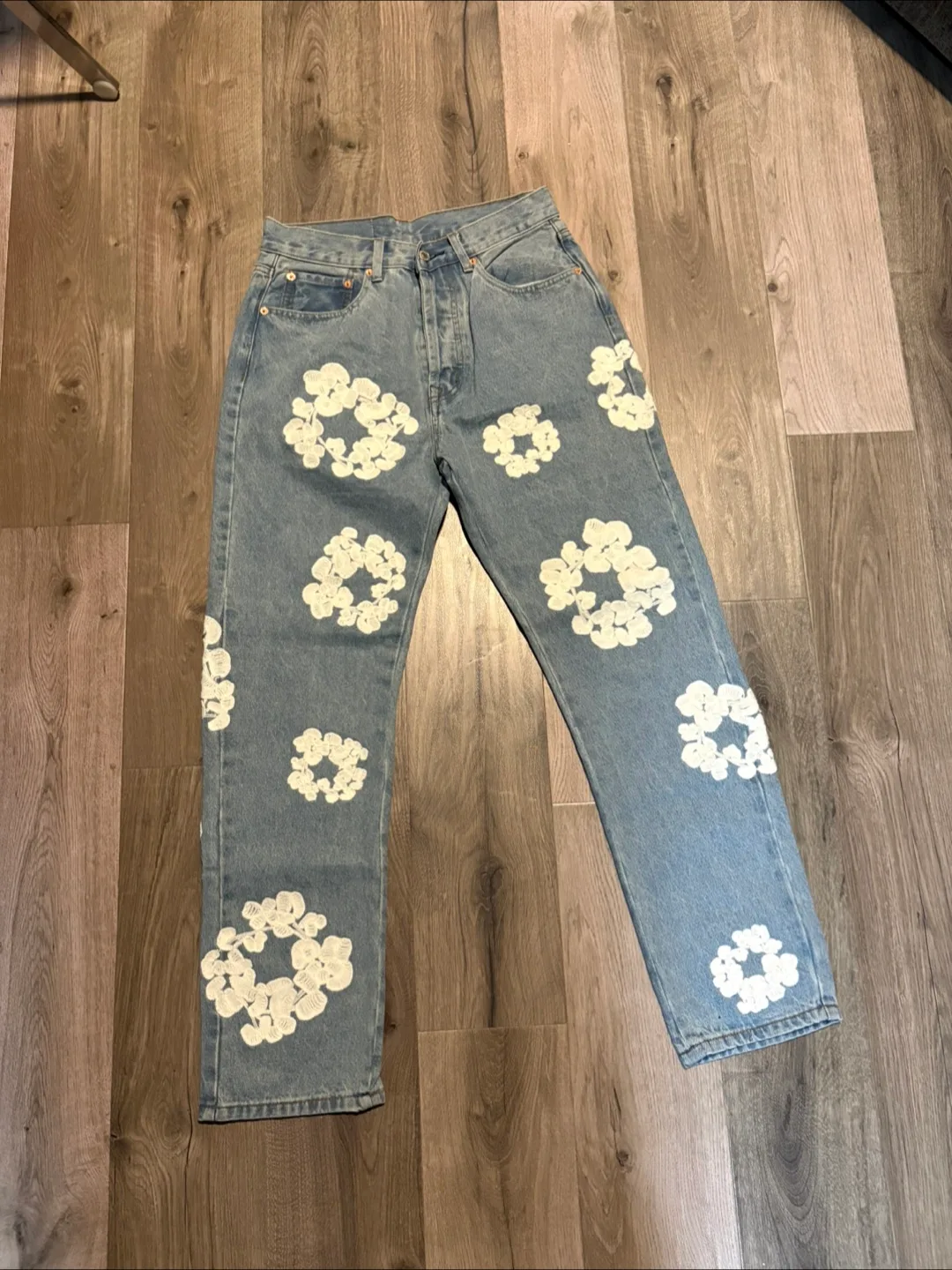 Denim tears light wash jeans thumbnail