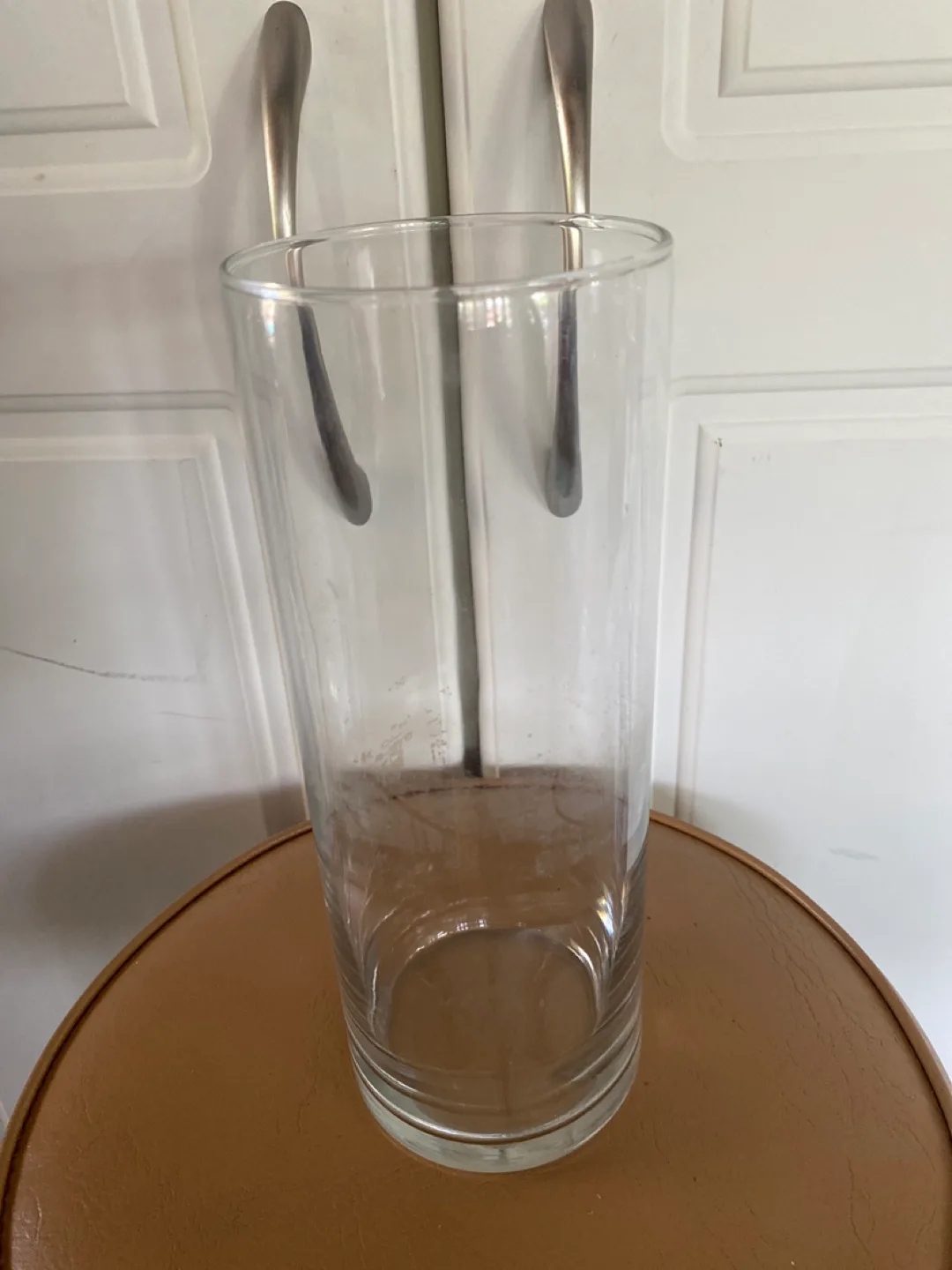 Tall Clear Glass Vase 🇨🇦 thumbnail