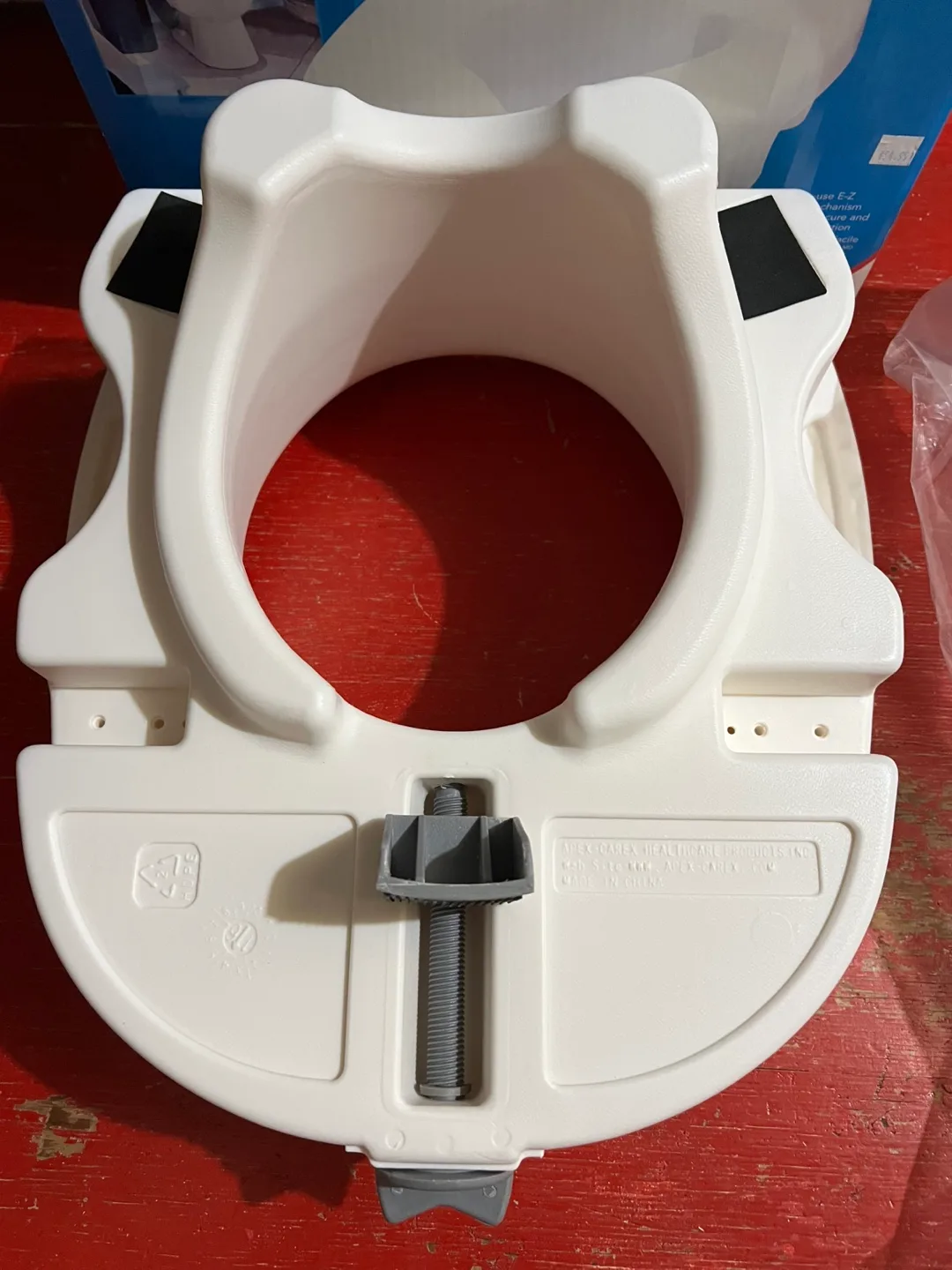 Carex E-Z Lock Raised Toilet Seat with arm image indicator(2)
