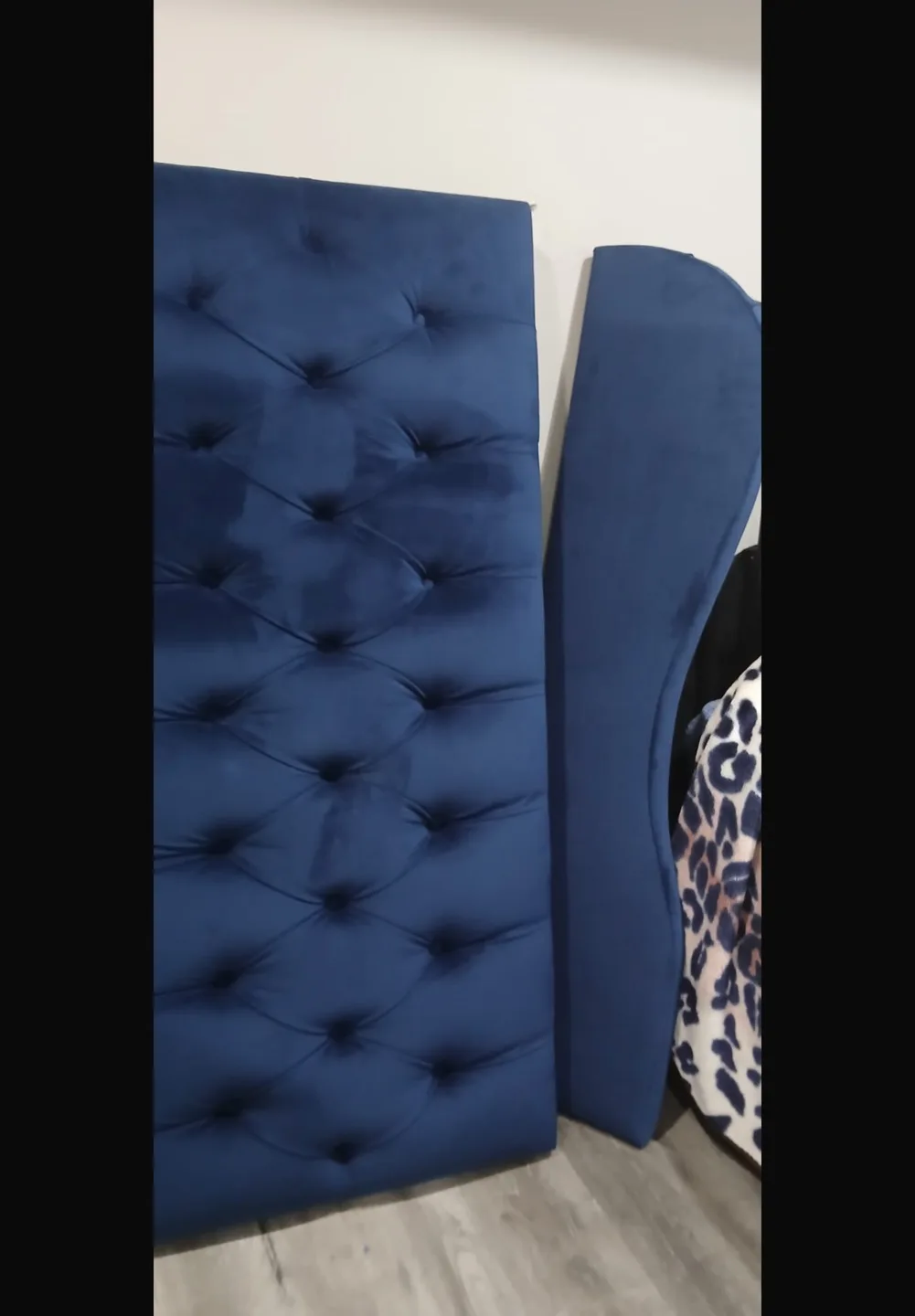 Blue Velvet Headboard thumbnail