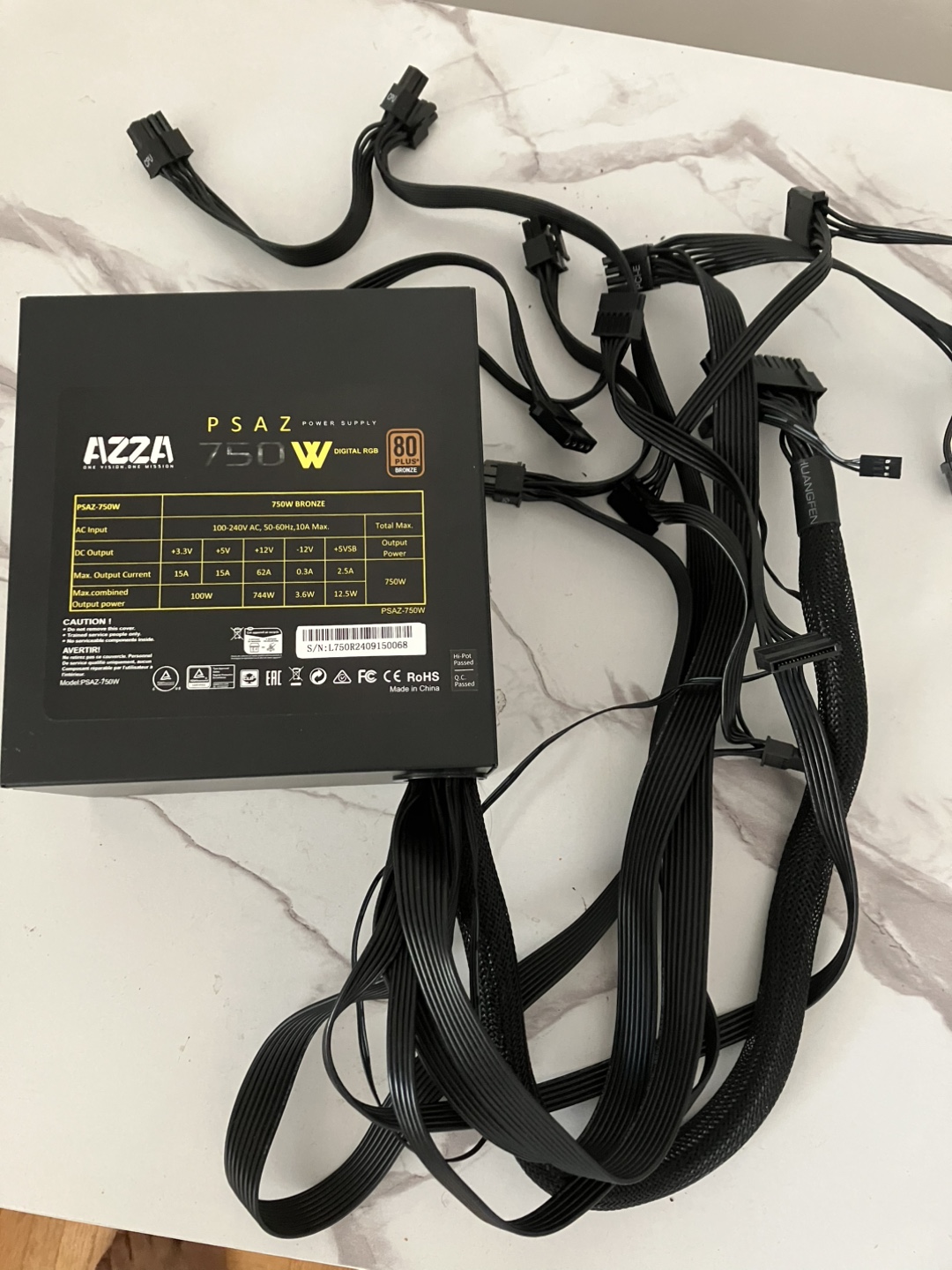 AZZA PSAZ 750W Digital RGB 80+ Bronze Power Supply - photo 3