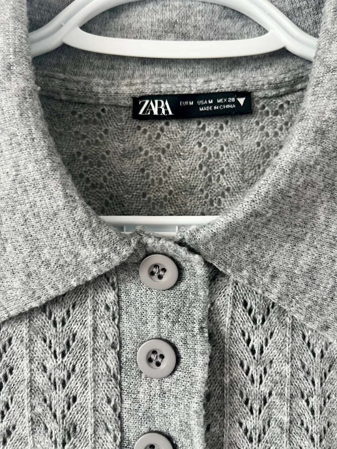 Zara Knit Crop Shirt - Size M image indicator(2)