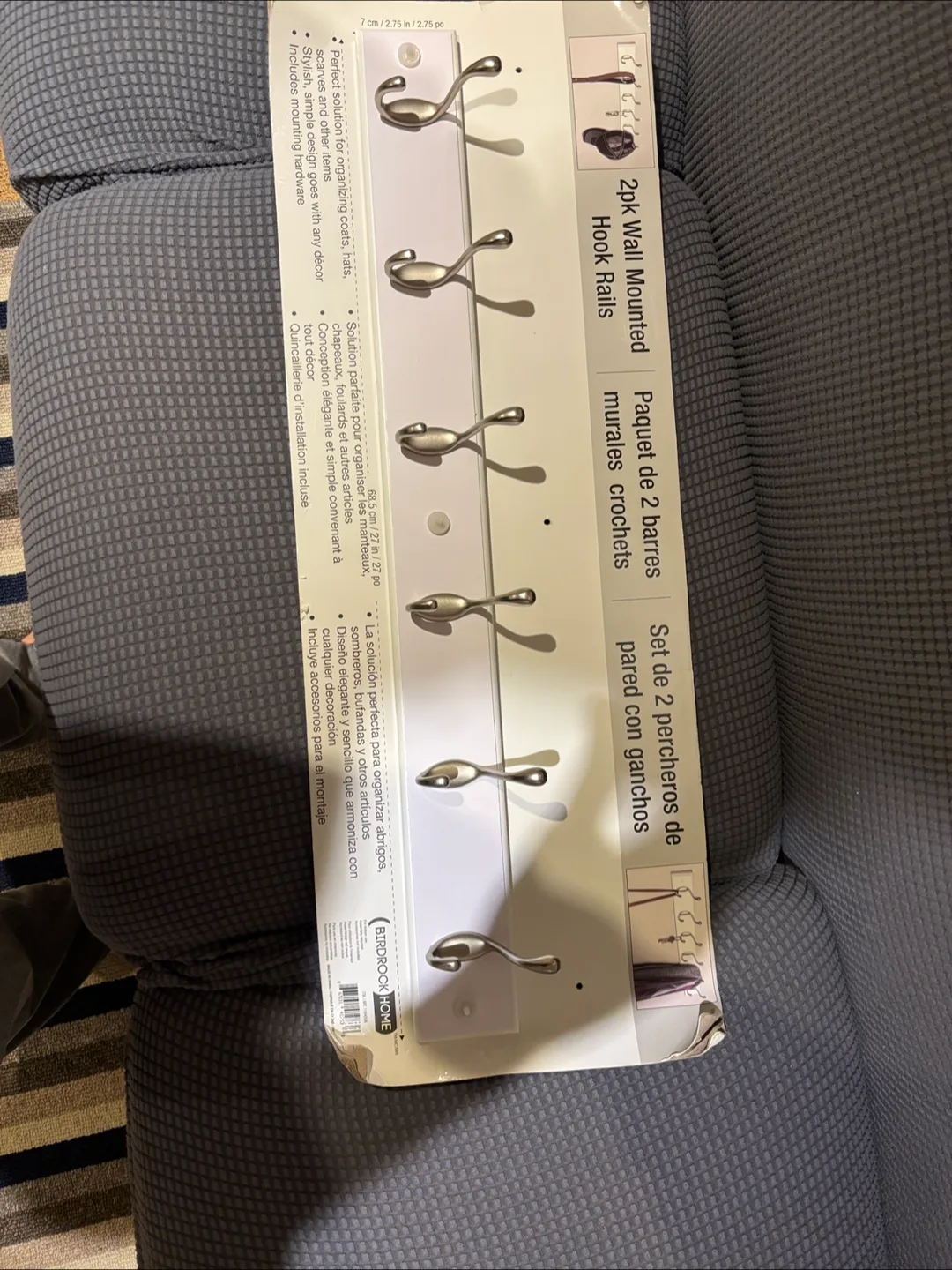 One BirdRock Home Wall Mounted Hook Rails thumbnail