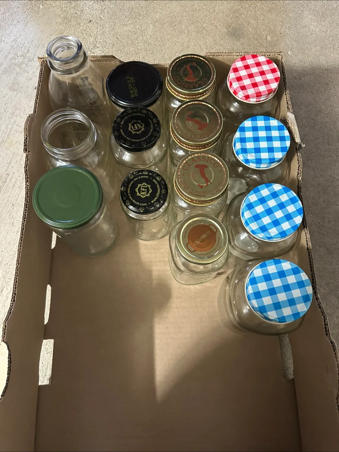 Assorted Glass Mason Jars (14) thumbnail