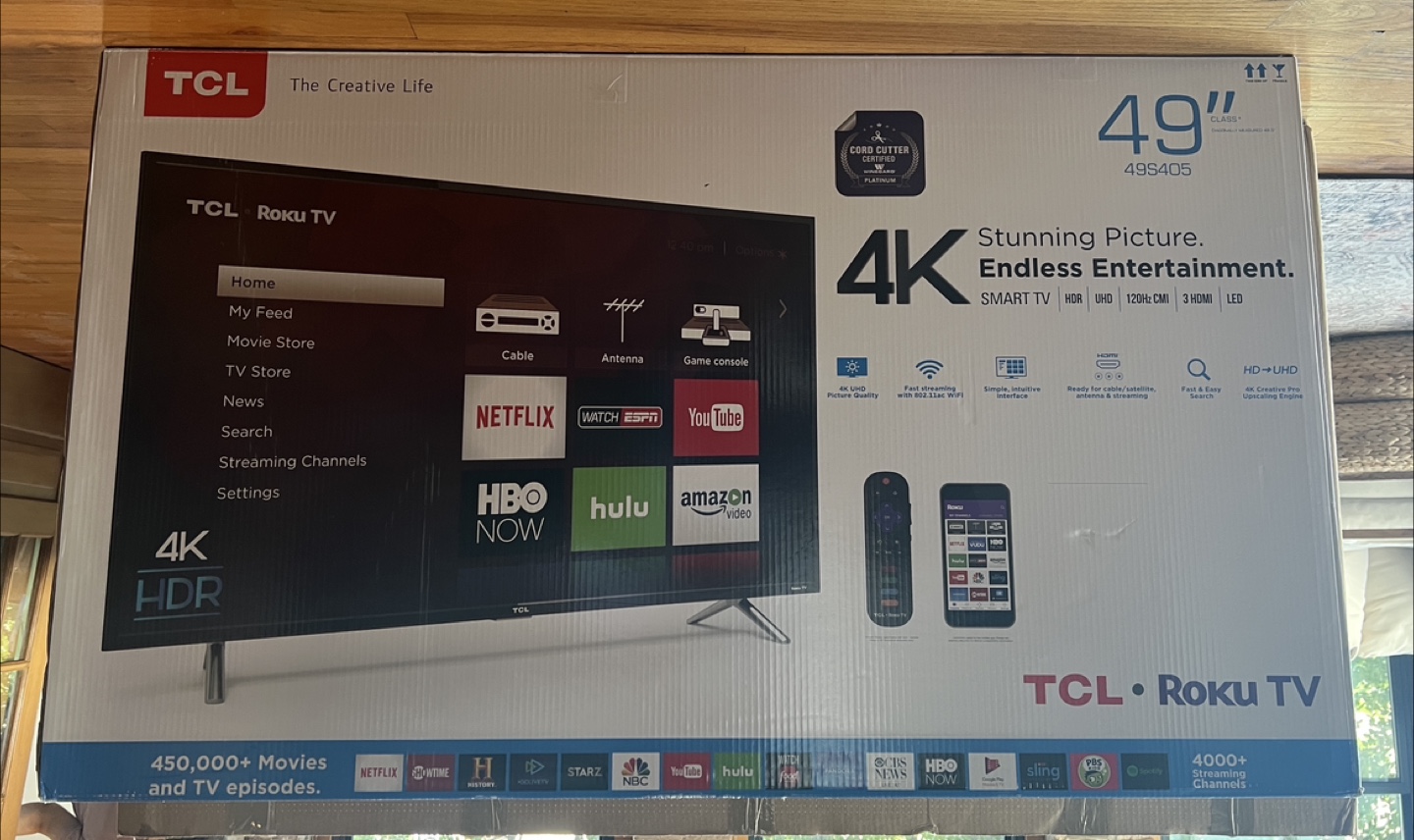 TCL 49" 4K Roku TV - Model 49S405