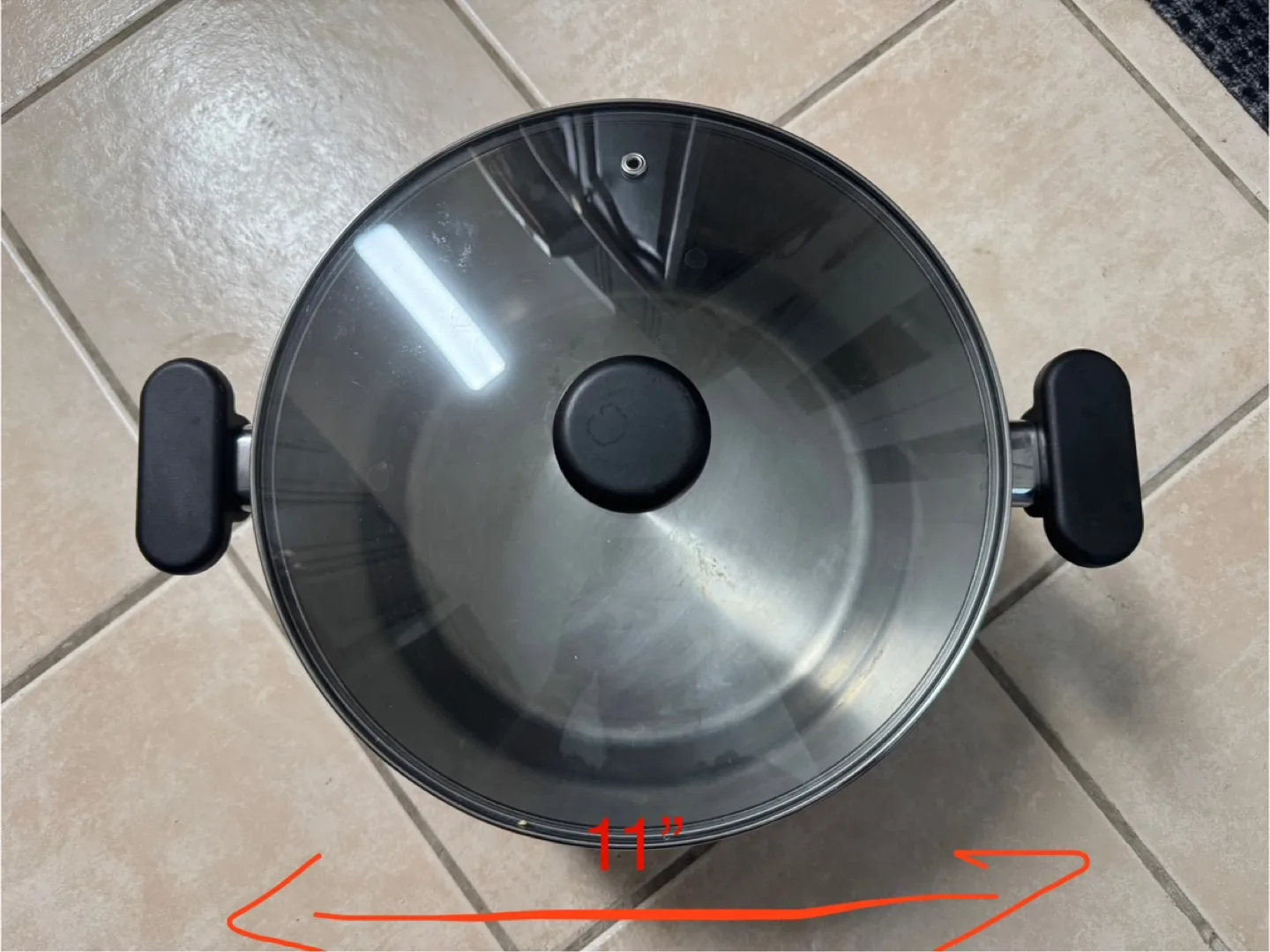 Stainless Steel Stock Pot with Lid - 11 inch thumbnail