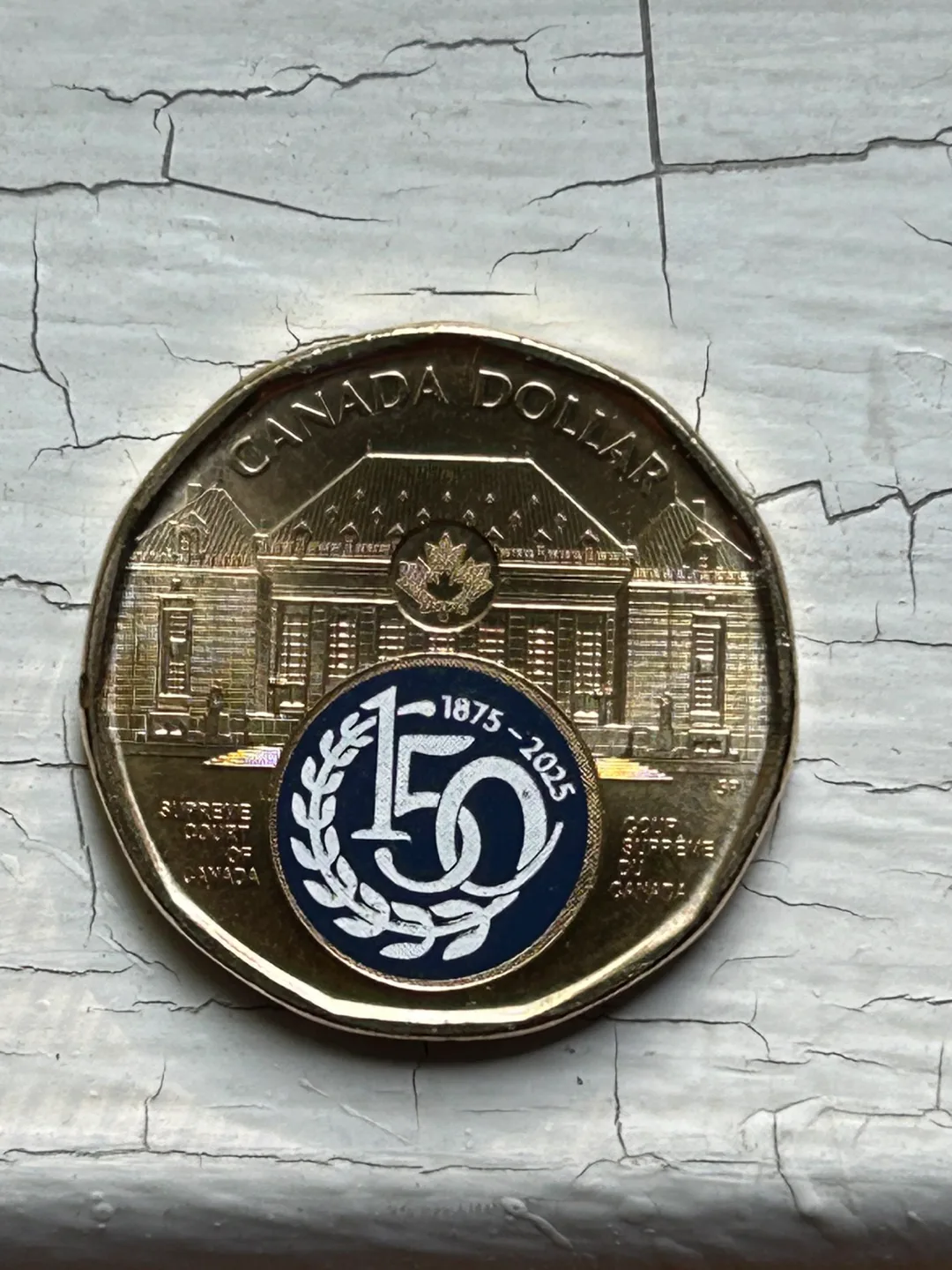 Rare 2025 Canada Commemorative Loonie Supreme Court coin money thumbnail