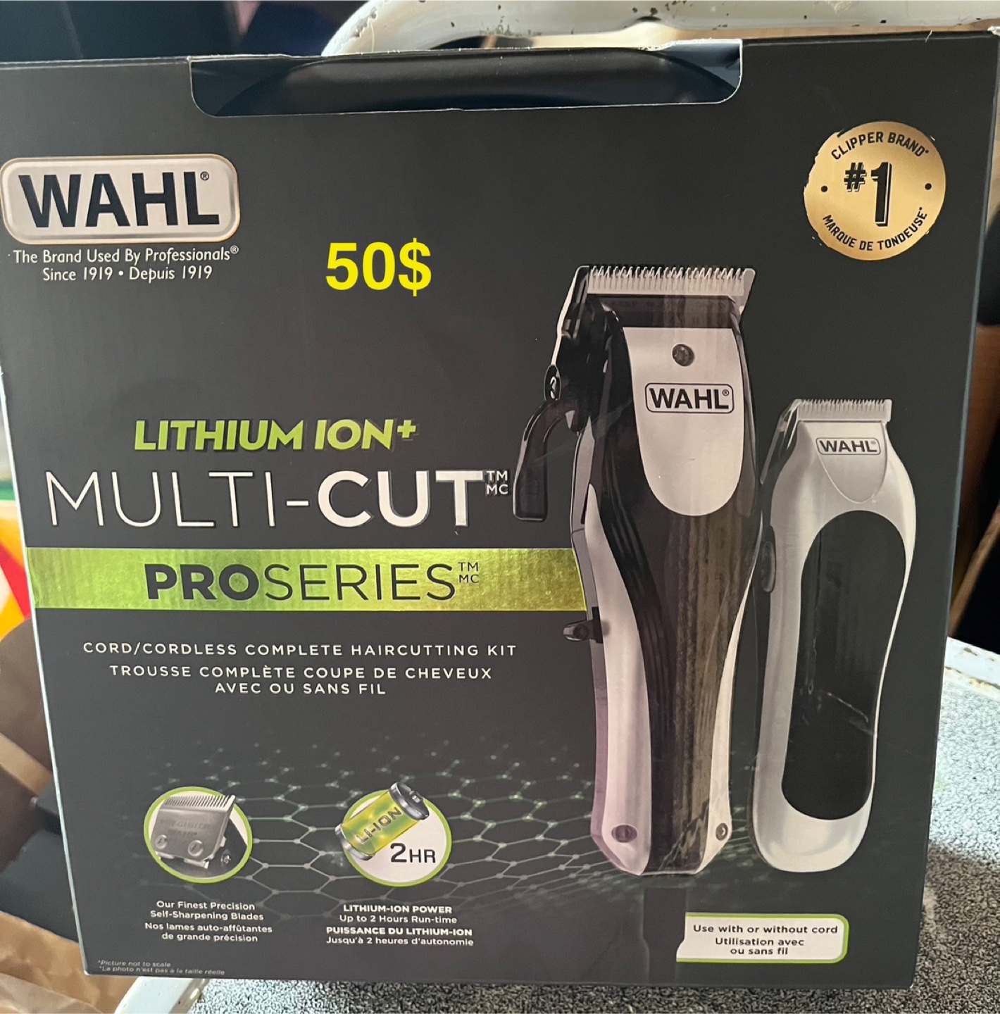 Wahl Lithium Ion+ Multi-Cut Pro Series Hair Clipper