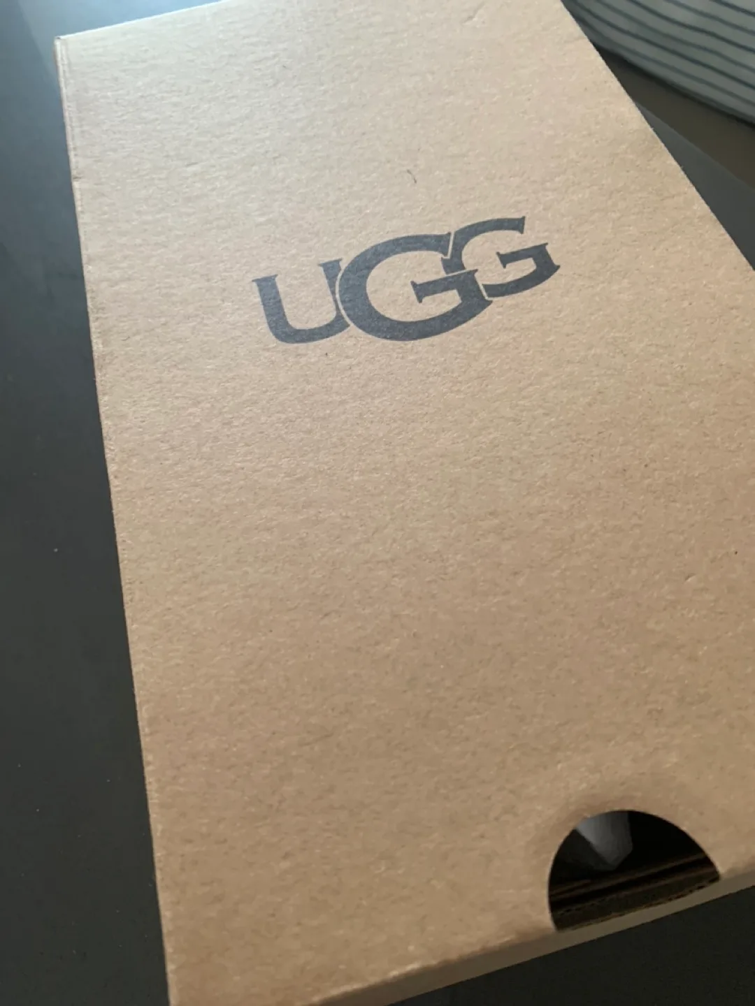 UGG Ansley Black Suede Moccasins - Women's Size 8 thumbnail