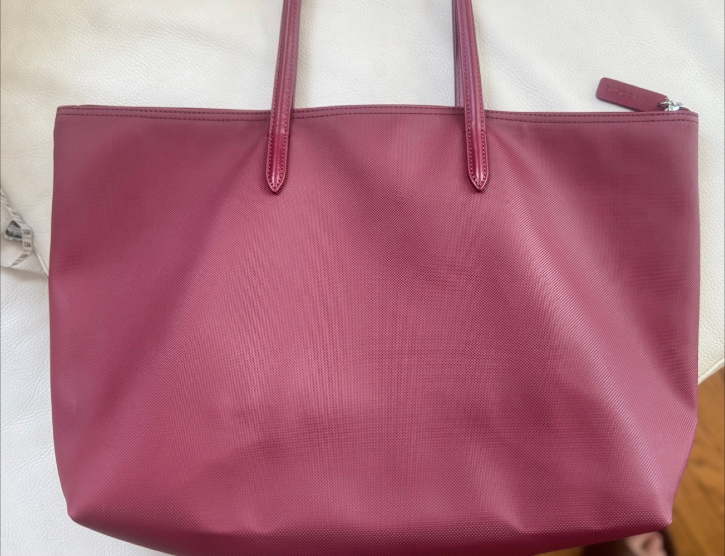 Lacoste burgundy tote bag - photo 3