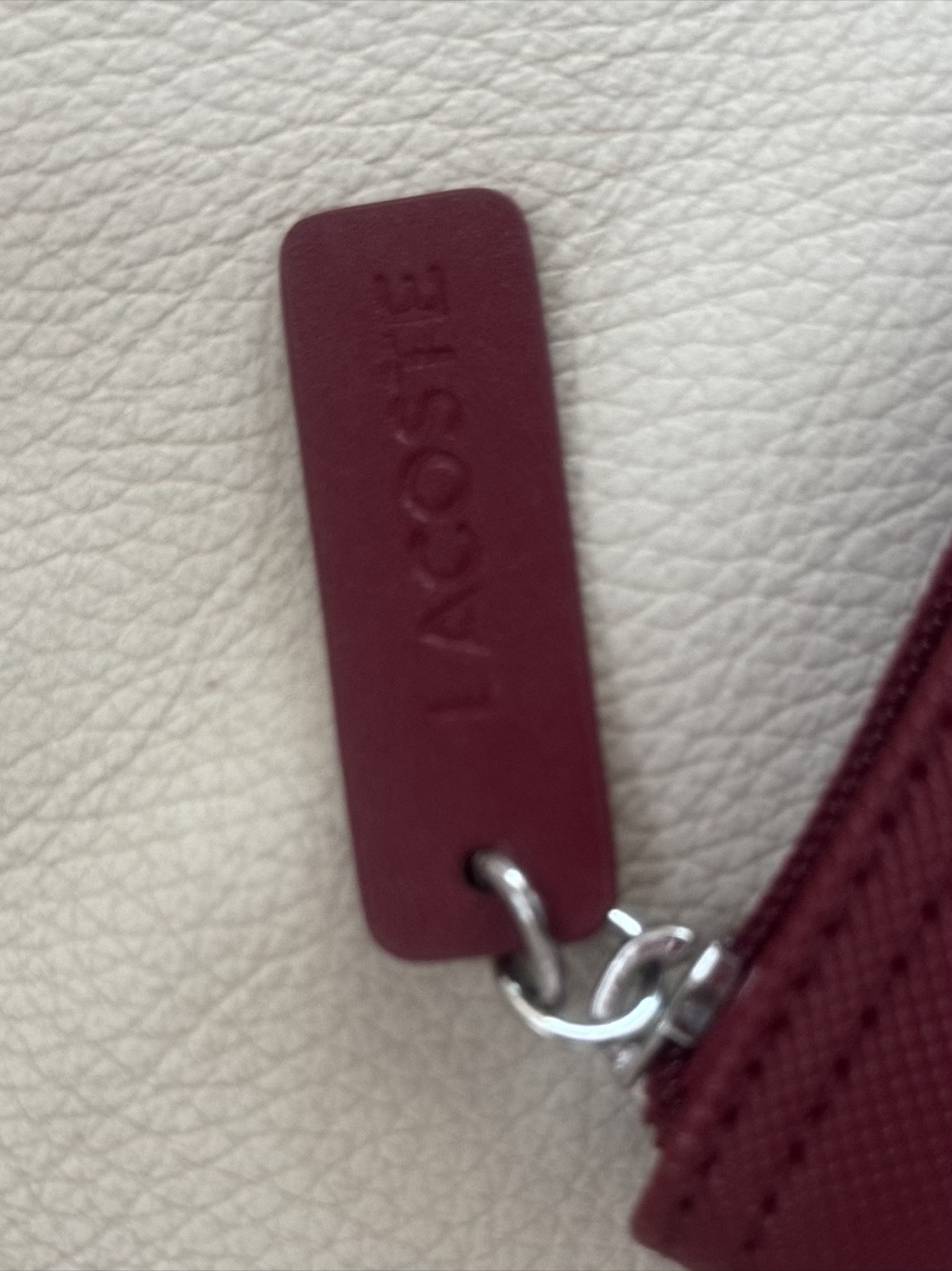 Lacoste burgundy tote bag - photo 2