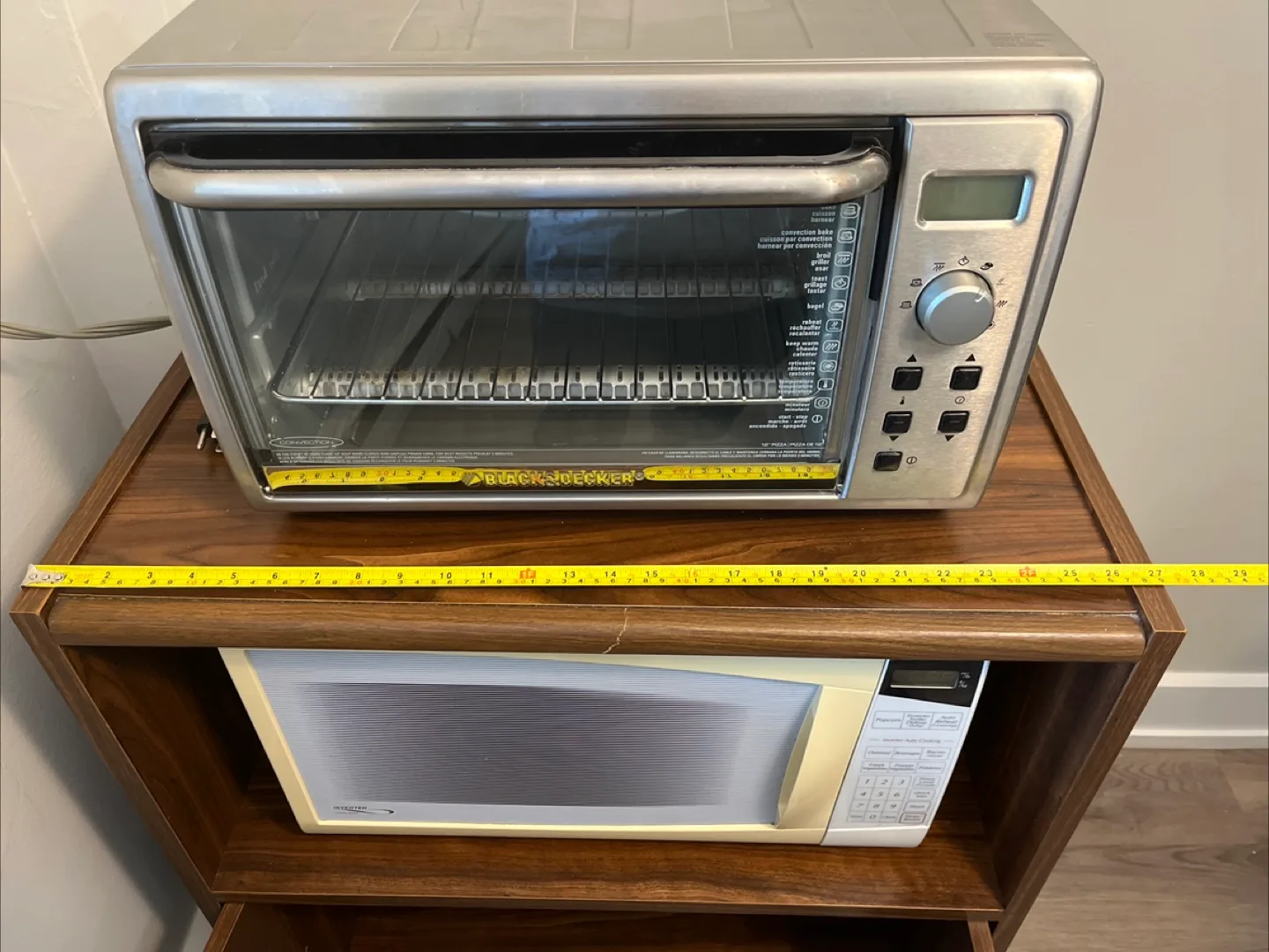 Wood Kitchen Cart with Cabinet image indicator(4)