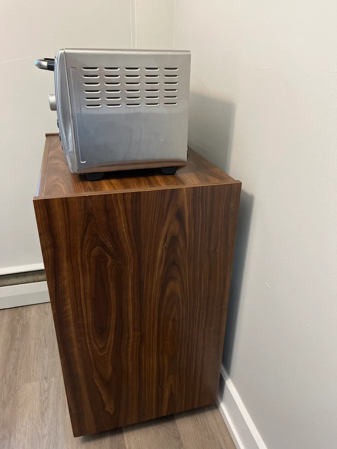 Wood Kitchen Cart with Cabinet image indicator(2)