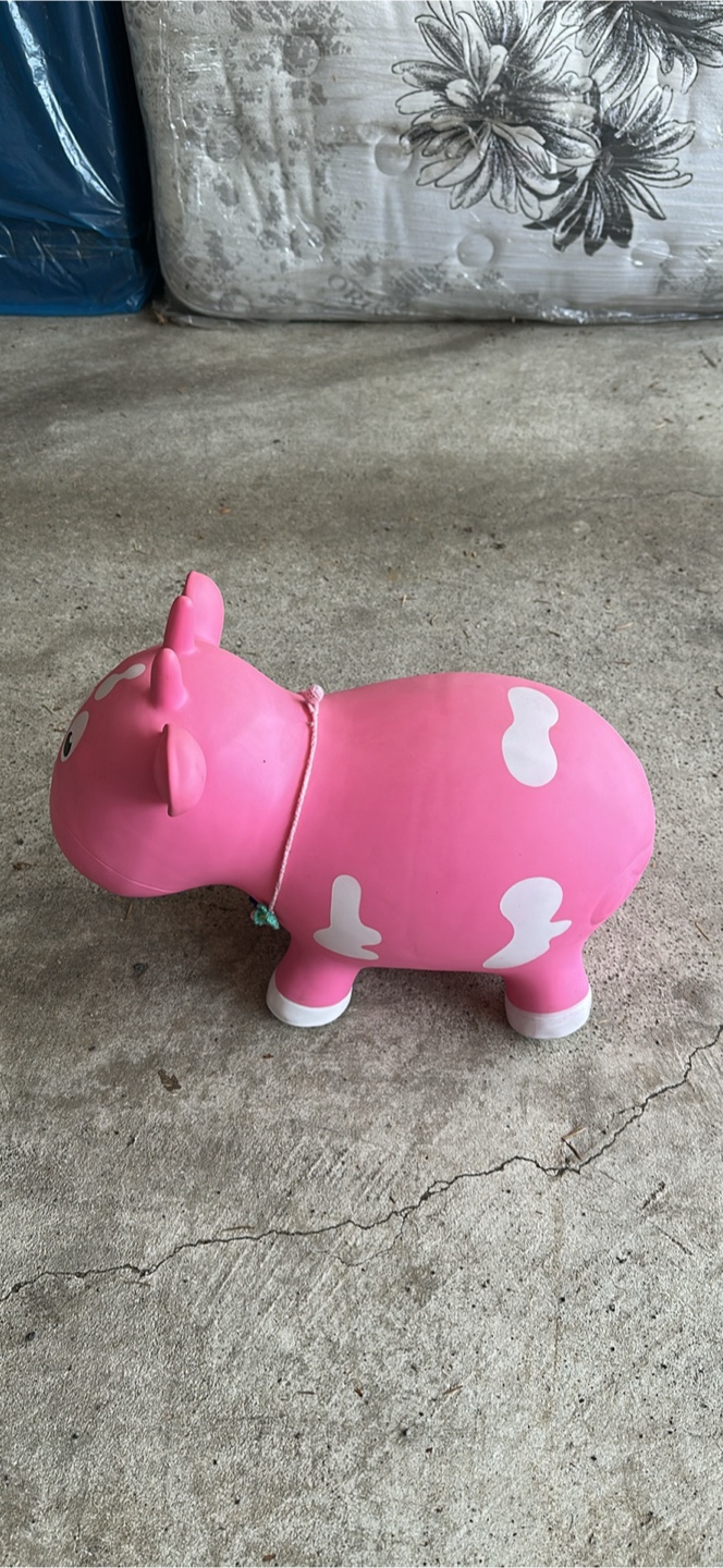 Pink Inflatable Cow Hopper Toy - photo 5