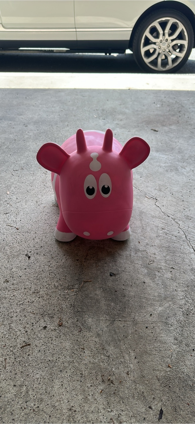 Pink Inflatable Cow Hopper Toy - photo 2