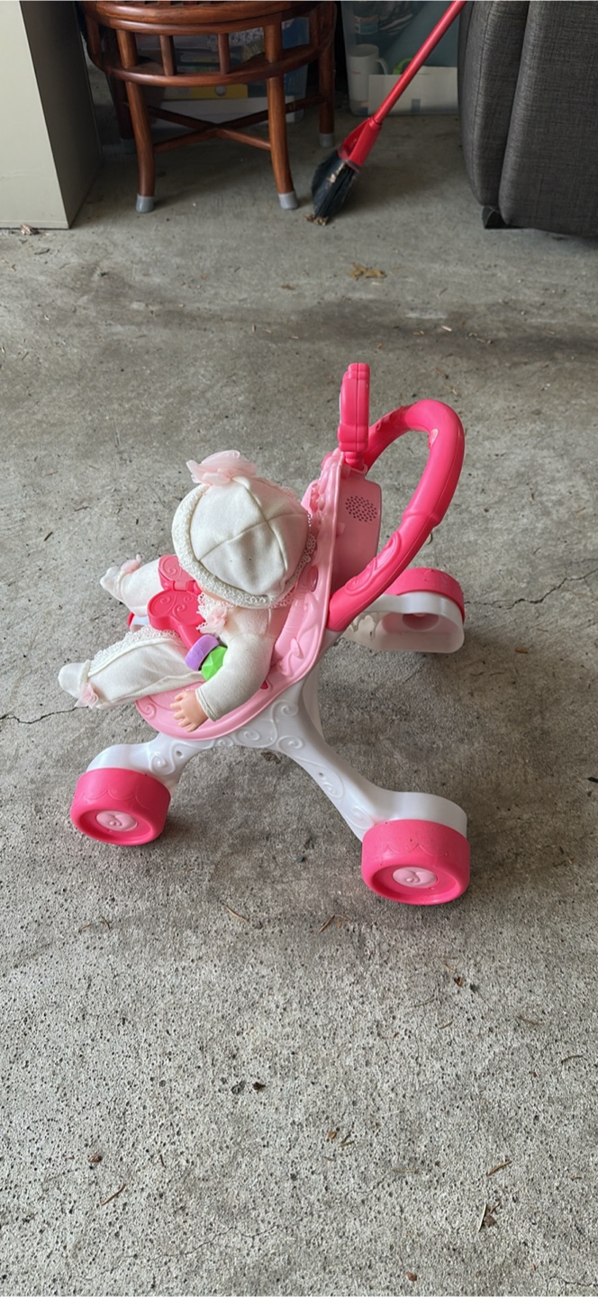 Pink Baby Doll and Stroller Toy - photo 4