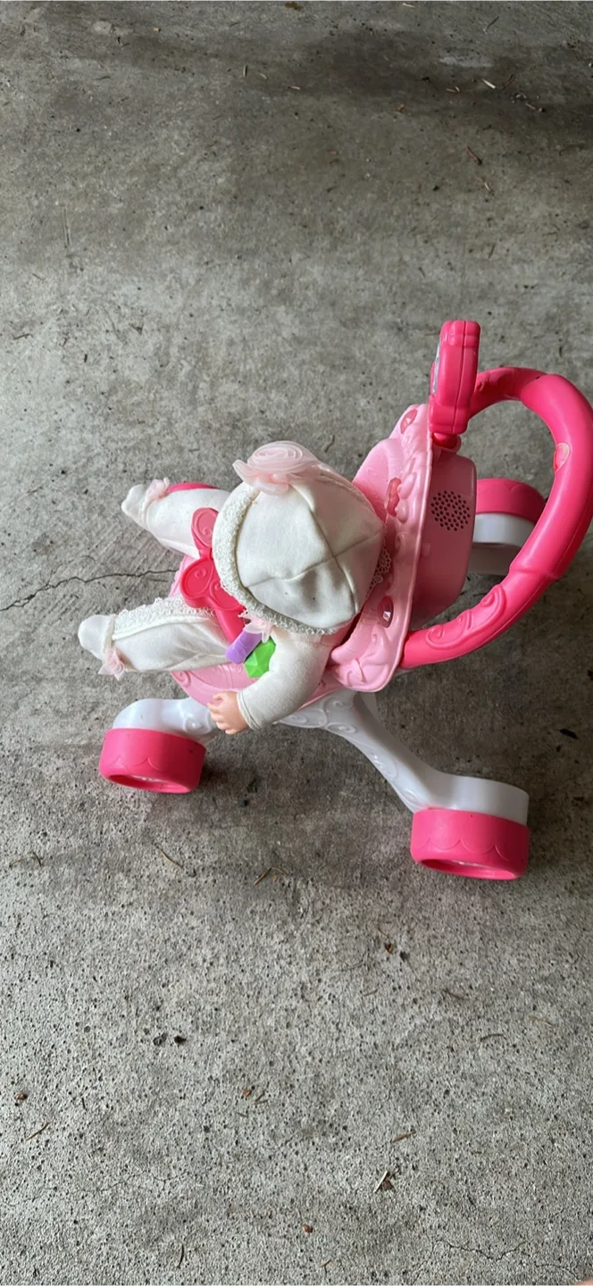 Pink Baby Doll and Stroller Toy image indicator(5)