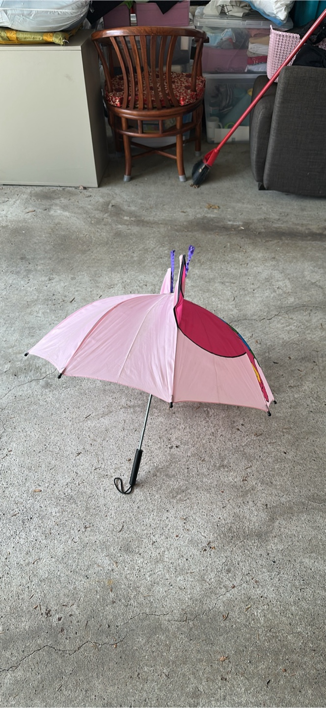 Pink Butterfly Kids Umbrella - photo 2
