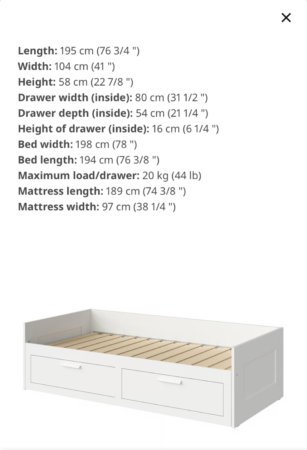 IKEA BRIMNES Adjustable Daybed (CAN DELIVER) - photo 2