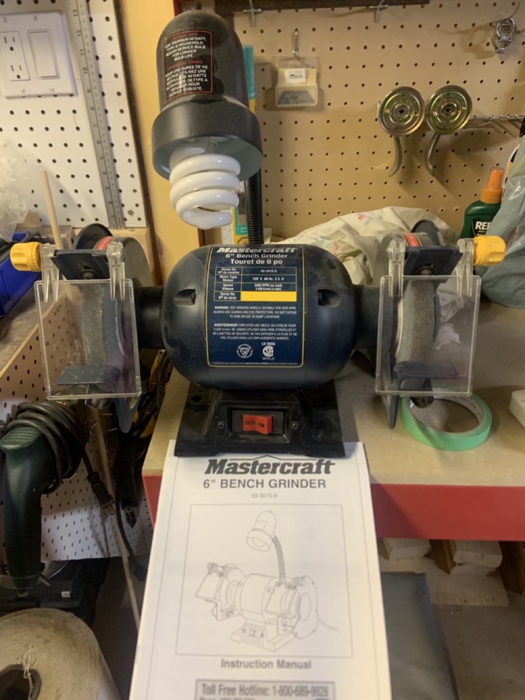 Mastercraft 6" Bench Grinder