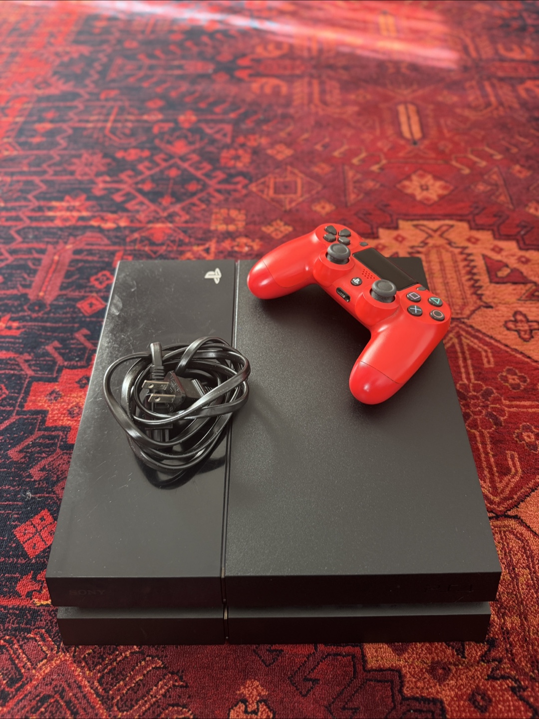 Sony PlayStation 4 with Red Controller