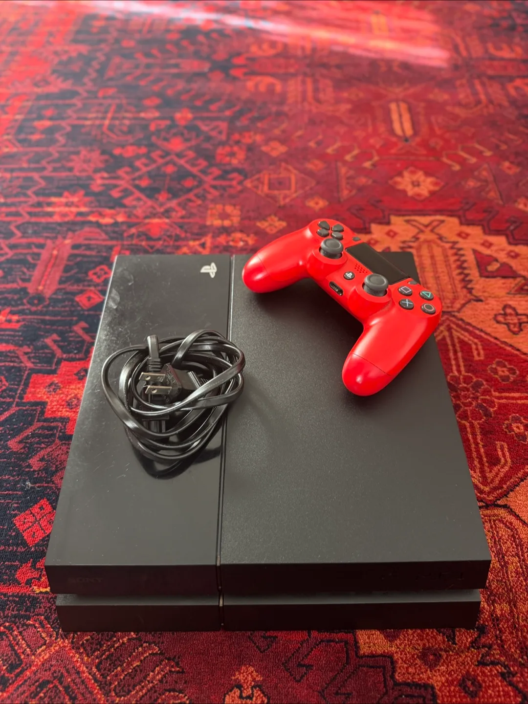 Sony PlayStation 4 with Red Controller