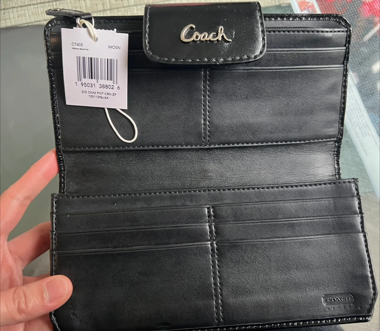 Coach Long Wallet in Signature Print image indicator(2)