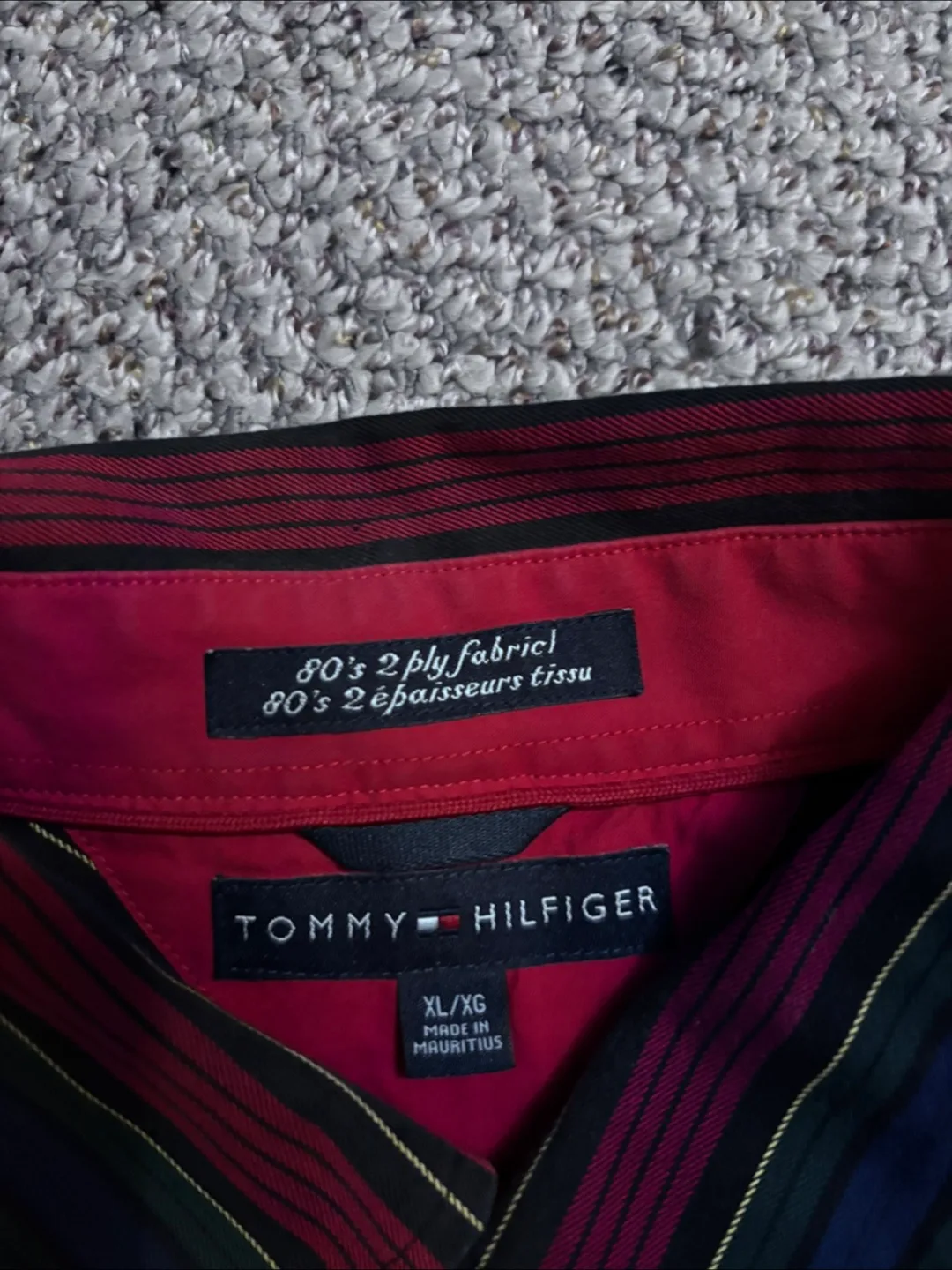 Tommy Hilfiger Striped Button-Down Shirt - XL thumbnail