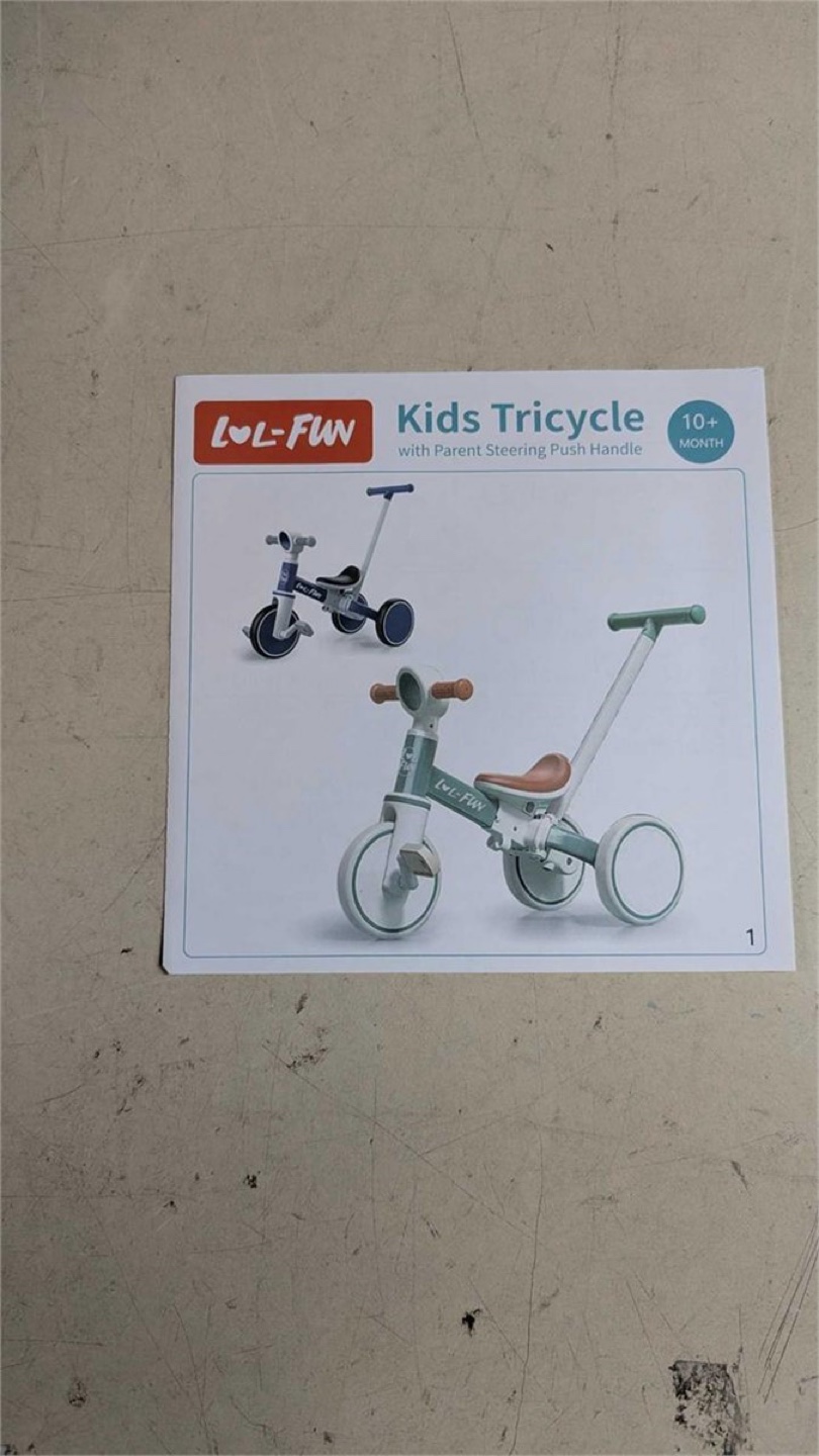 LOL-FUN Kids Tricycle with Parent Steering Push Handle - photo 5