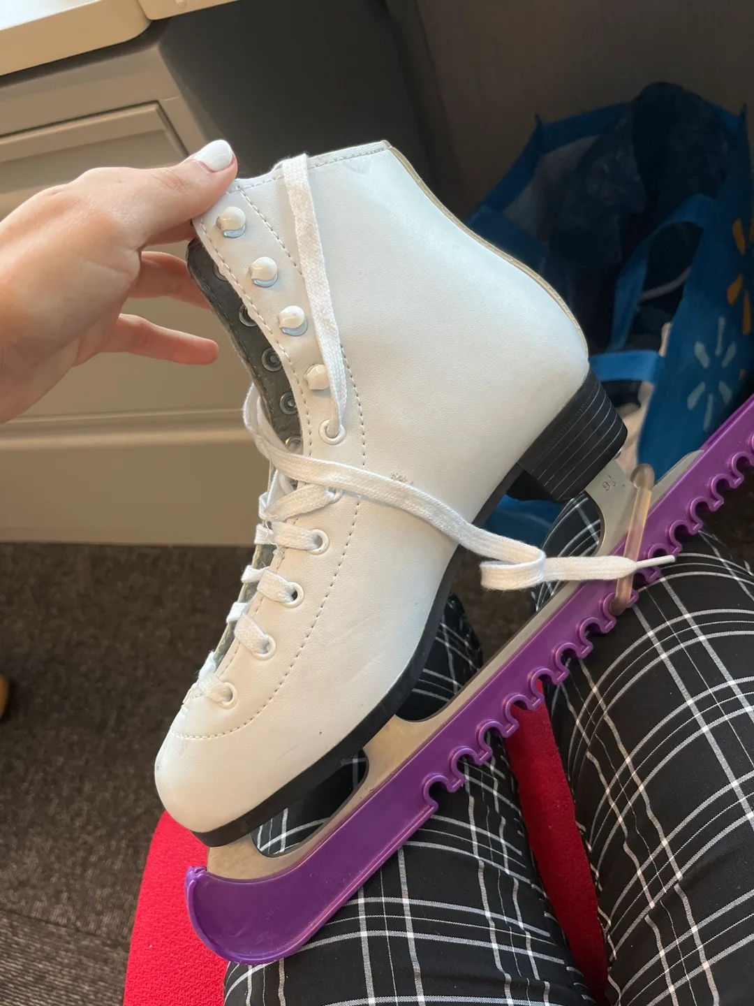 White Figure Skates - Size 9.5 thumbnail