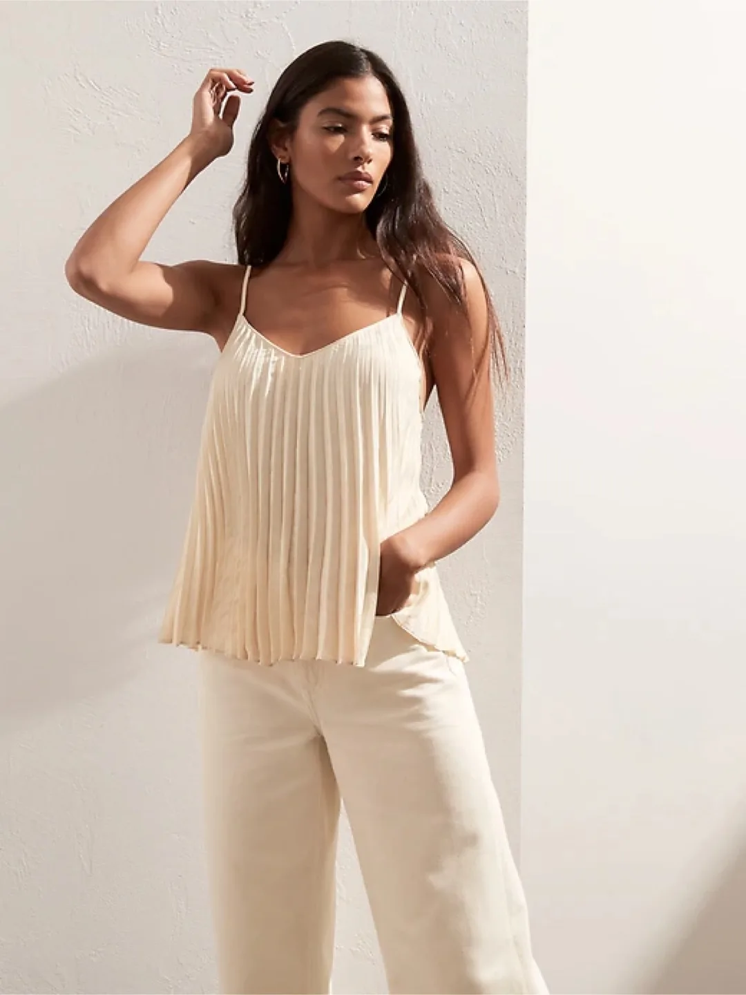 Banana Republic Pleated Cami Top - Size S image indicator(2)