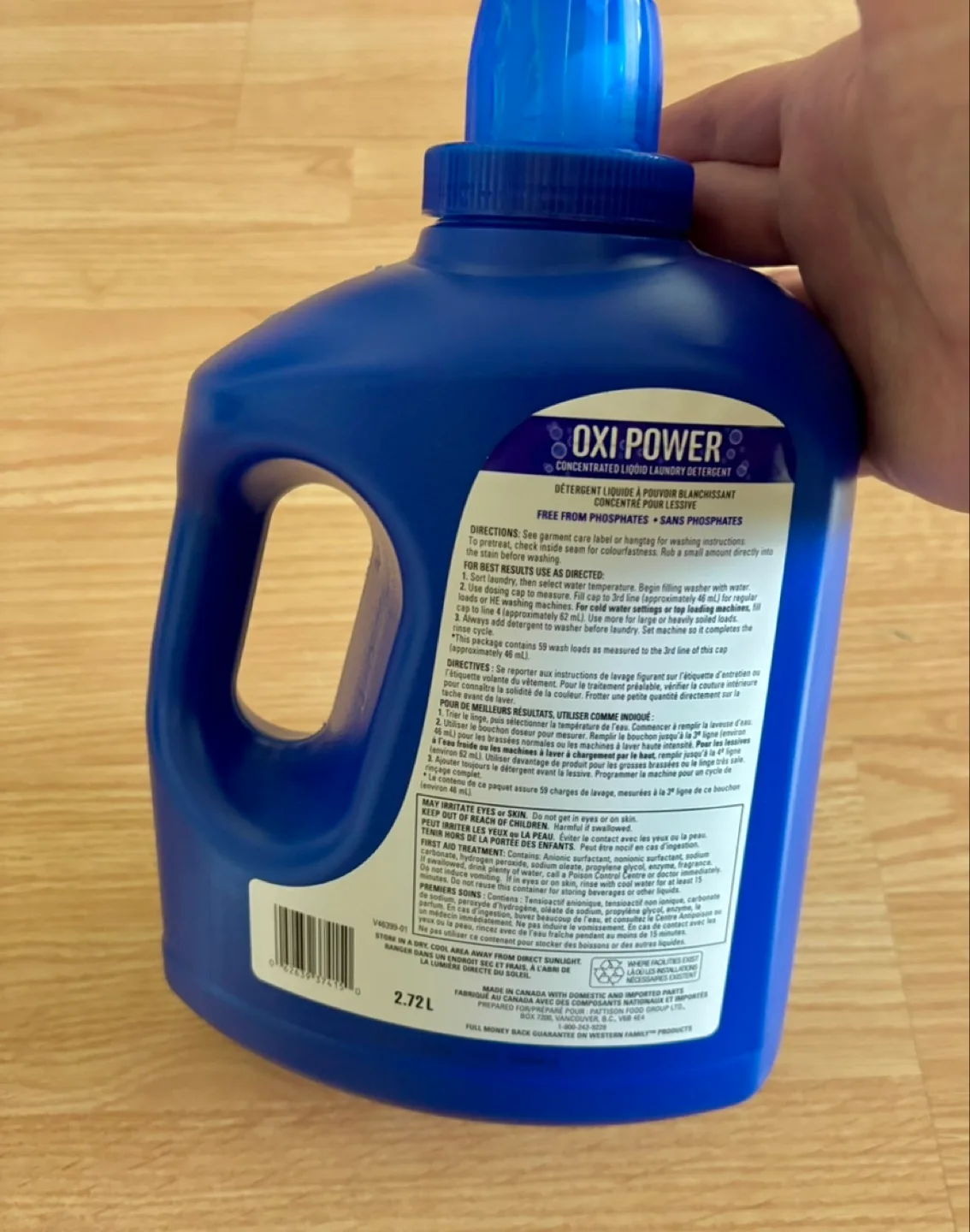 Western Family Oxi Power Laundry Detergent 2.72L image indicator(2)