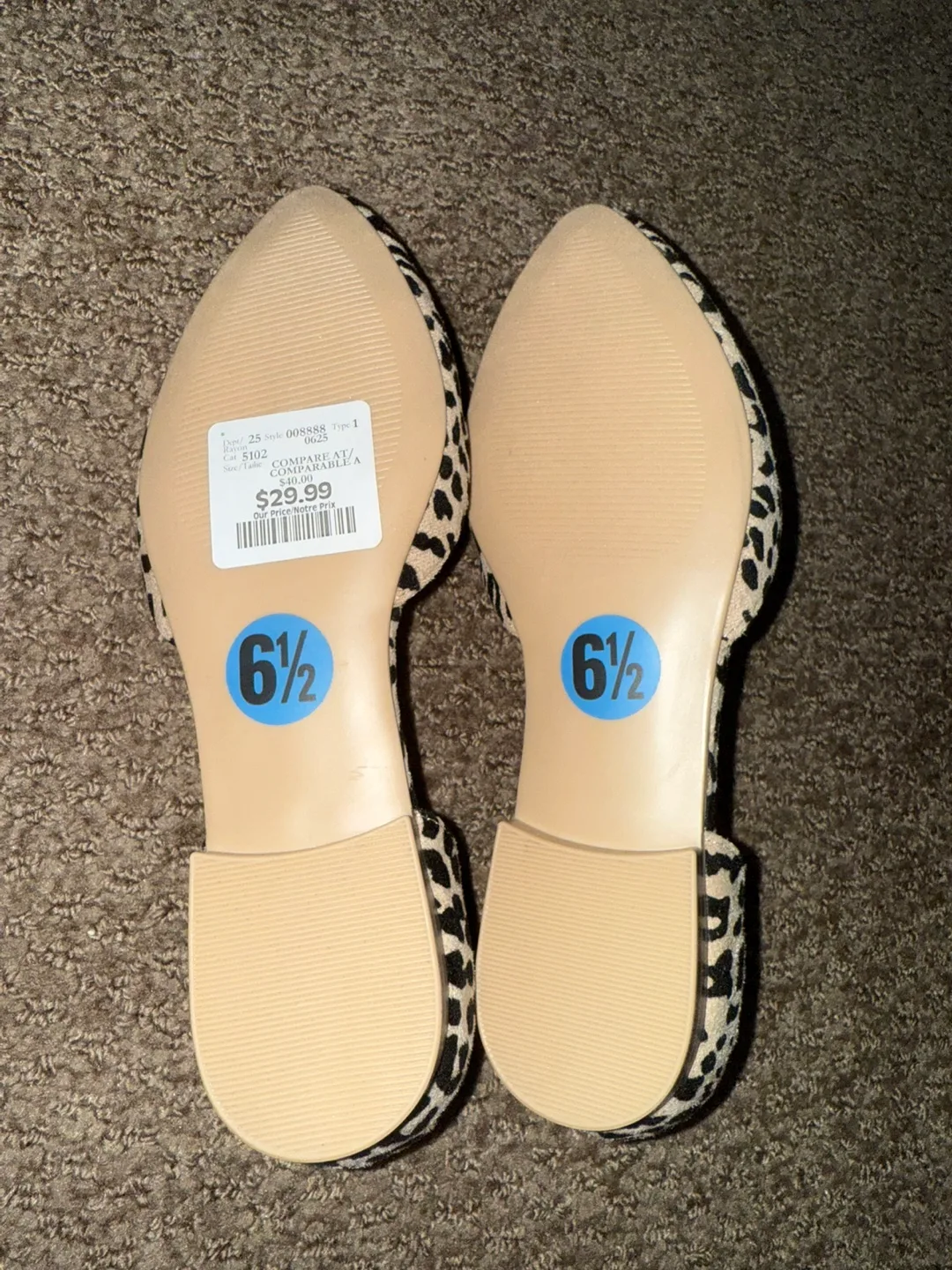 Isaac Mizrahi New York Leopard Print Flats - Size 6.5 image indicator(3)